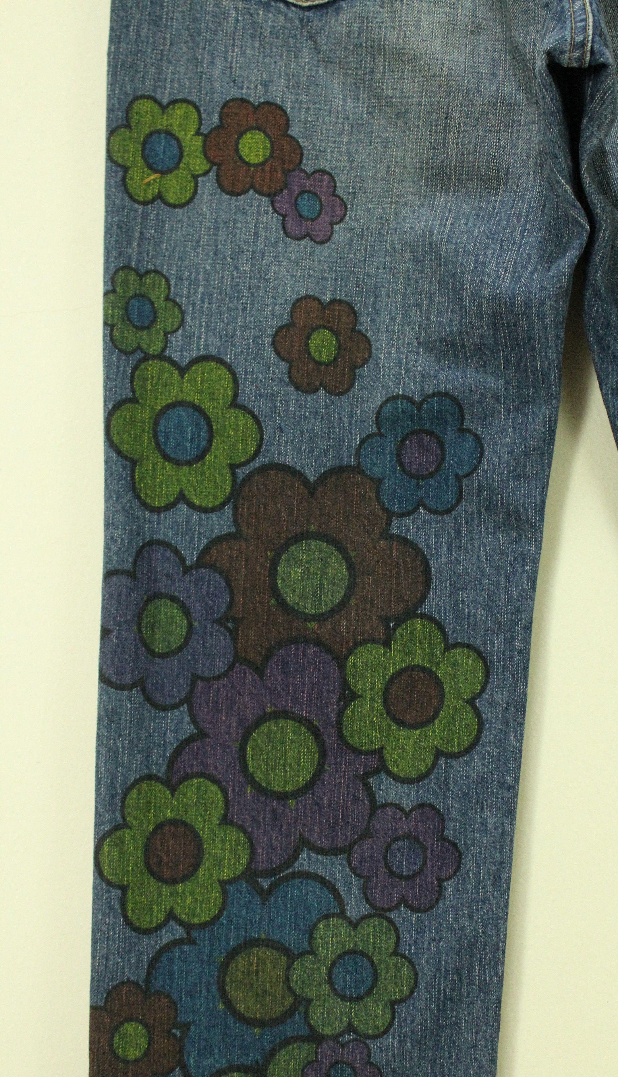 Edwin EDWIN Denim Jeans Abstract Denim Flowers Size 32x33 Size US 32 / EU 48 - 13 Thumbnail