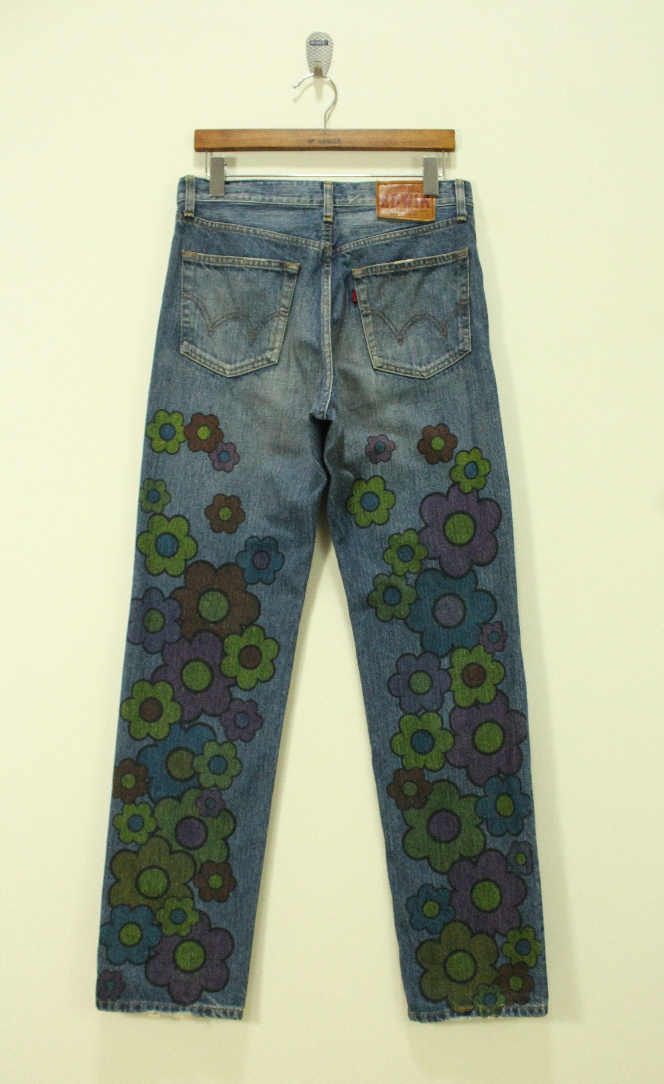 Edwin EDWIN Denim Jeans Abstract Denim Flowers Size 32x33 Size US 32 / EU 48 - 9 Thumbnail