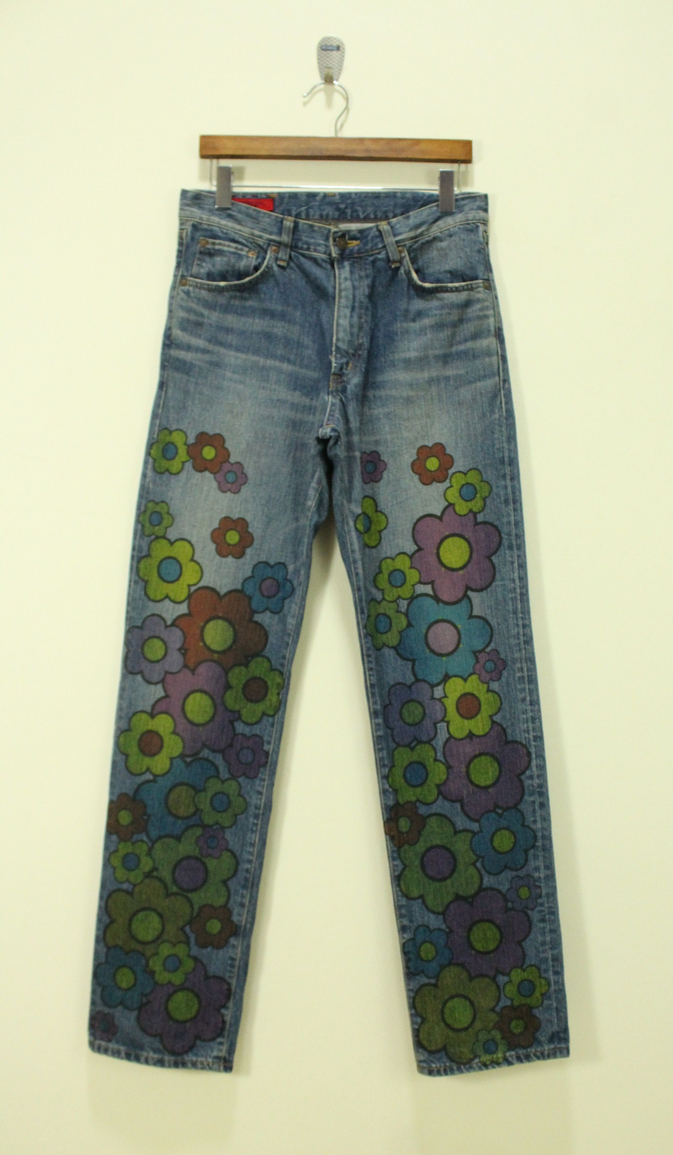 Edwin EDWIN Denim Jeans Abstract Denim Flowers Size 32x33 Size US 32 / EU 48 - 3 Thumbnail