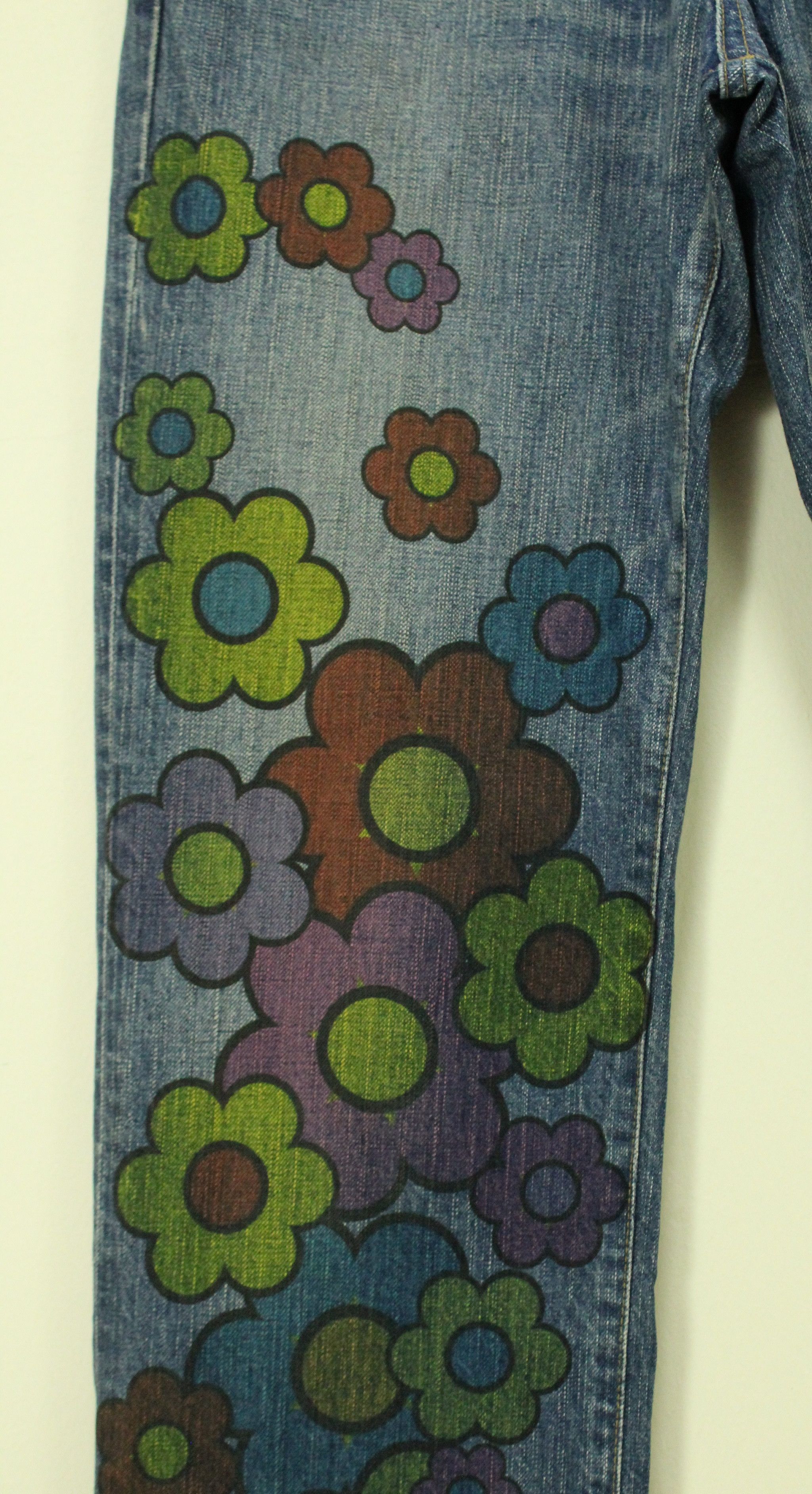 Edwin EDWIN Denim Jeans Abstract Denim Flowers Size 32x33 Size US 32 / EU 48 - 7 Thumbnail