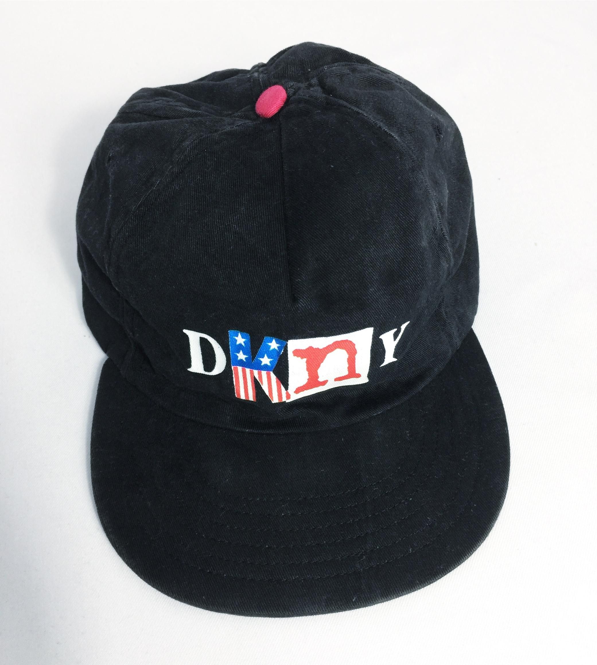 DKNY × Vintage Vintage 90s Distressed DKNY Cap Made in USA / Donna Karan Size ONE SIZE - 1 Thumbnail