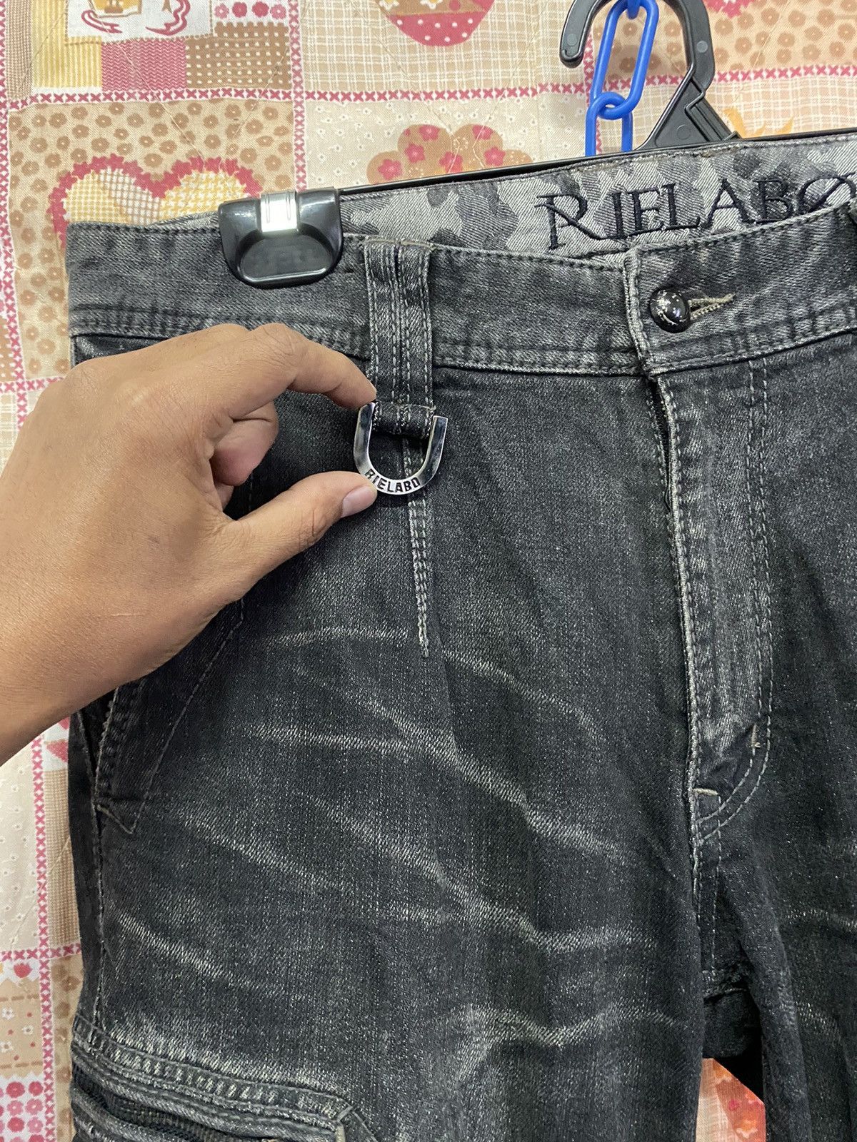 If Six Was Nine × Le Grande Bleu (L.G.B.) × Seditionaries Japanese Rielabo Punk Seditionaries Grunge Jeans Size US 33 - 4 Thumbnail