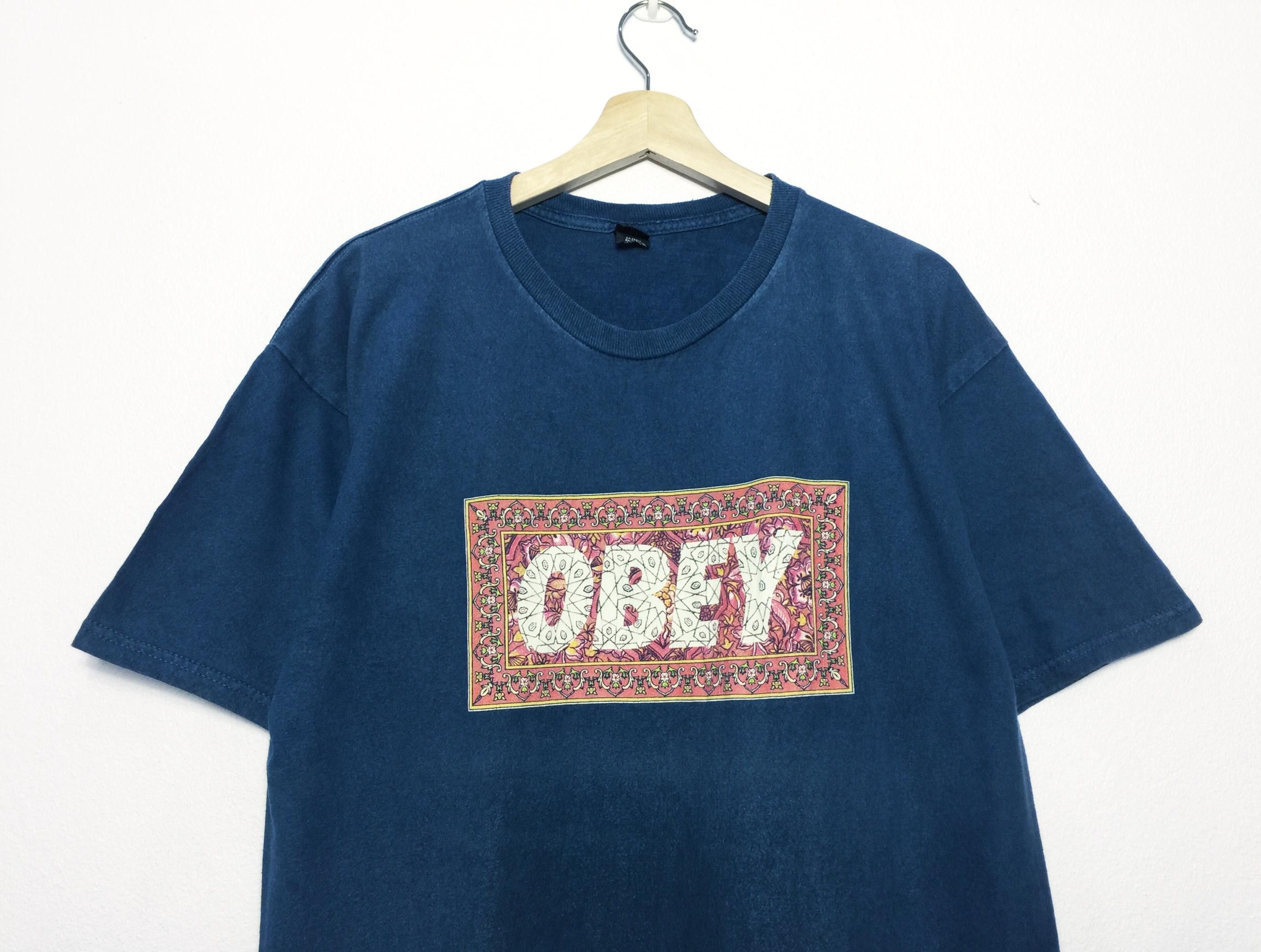 Obey Rare Vintage Obey Tees / big logo Size US M / EU 48-50 / 2 - 2 Thumbnail