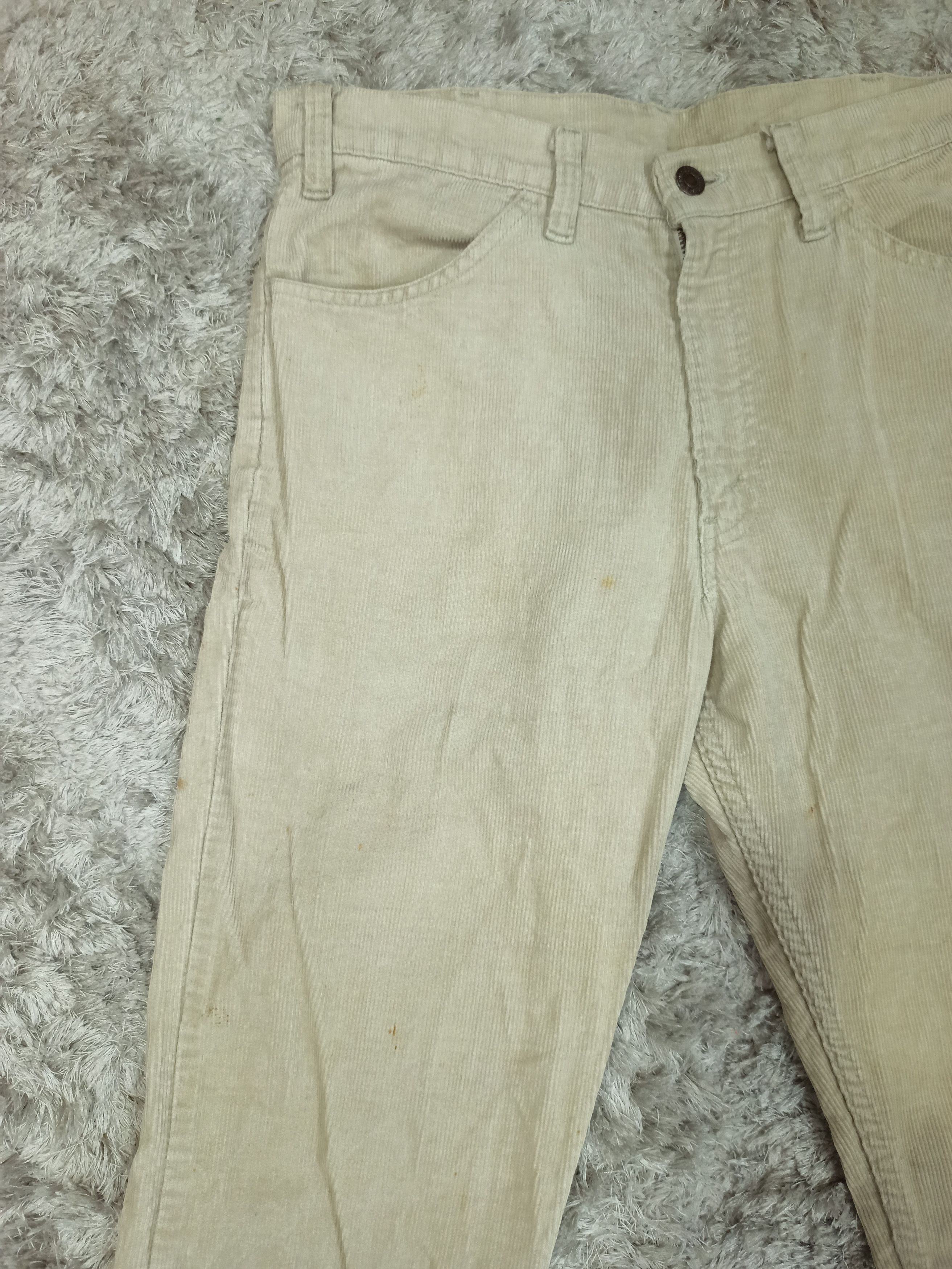 Vintage 80s Levis 519 Talon Zipper Corduroy Denim