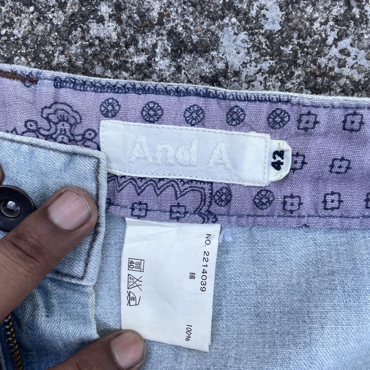 Vintage Vintage And A Paislee Denim Jeans Size US 32 / EU 48 - 5 Thumbnail