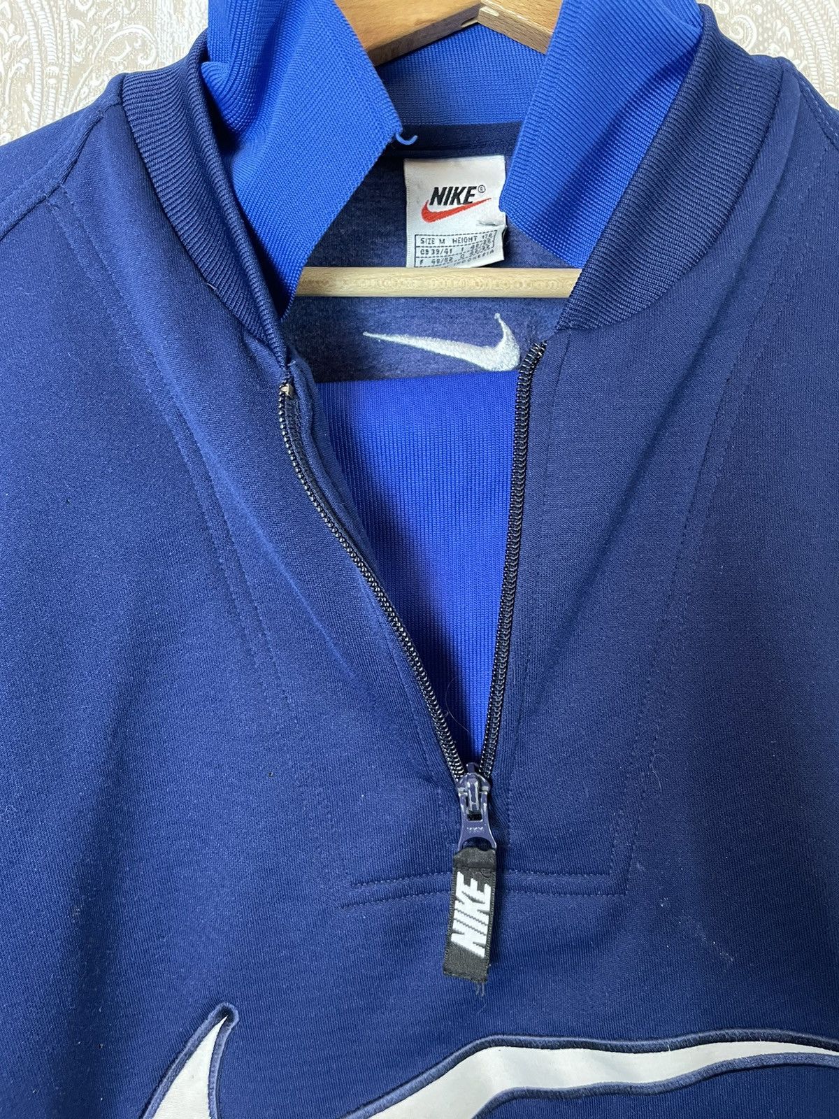 Nike × Vintage Nike USA Rare Sweatshirt 1990 90s Vintage Up 1/4 Zip Size US M / EU 48-50 / 2 - 6 Thumbnail