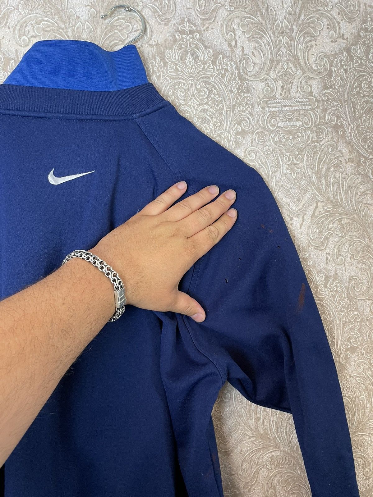 Nike × Vintage Nike USA Rare Sweatshirt 1990 90s Vintage Up 1/4 Zip Size US M / EU 48-50 / 2 - 10 Thumbnail