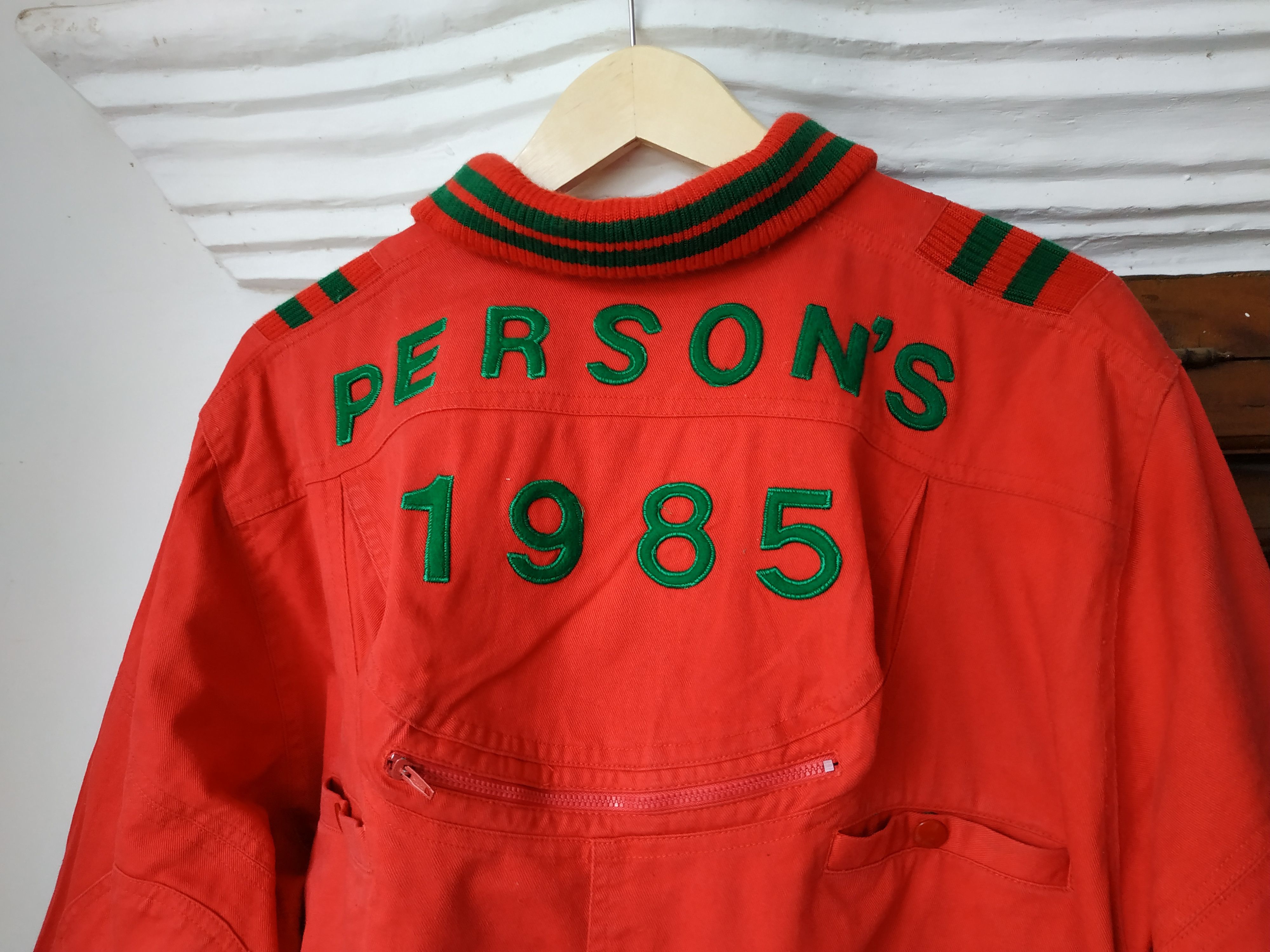 Japanese Brand Rare design Vintage Person spell out Bomber Jacket Size US M / EU 48-50 / 2 - 12 Thumbnail