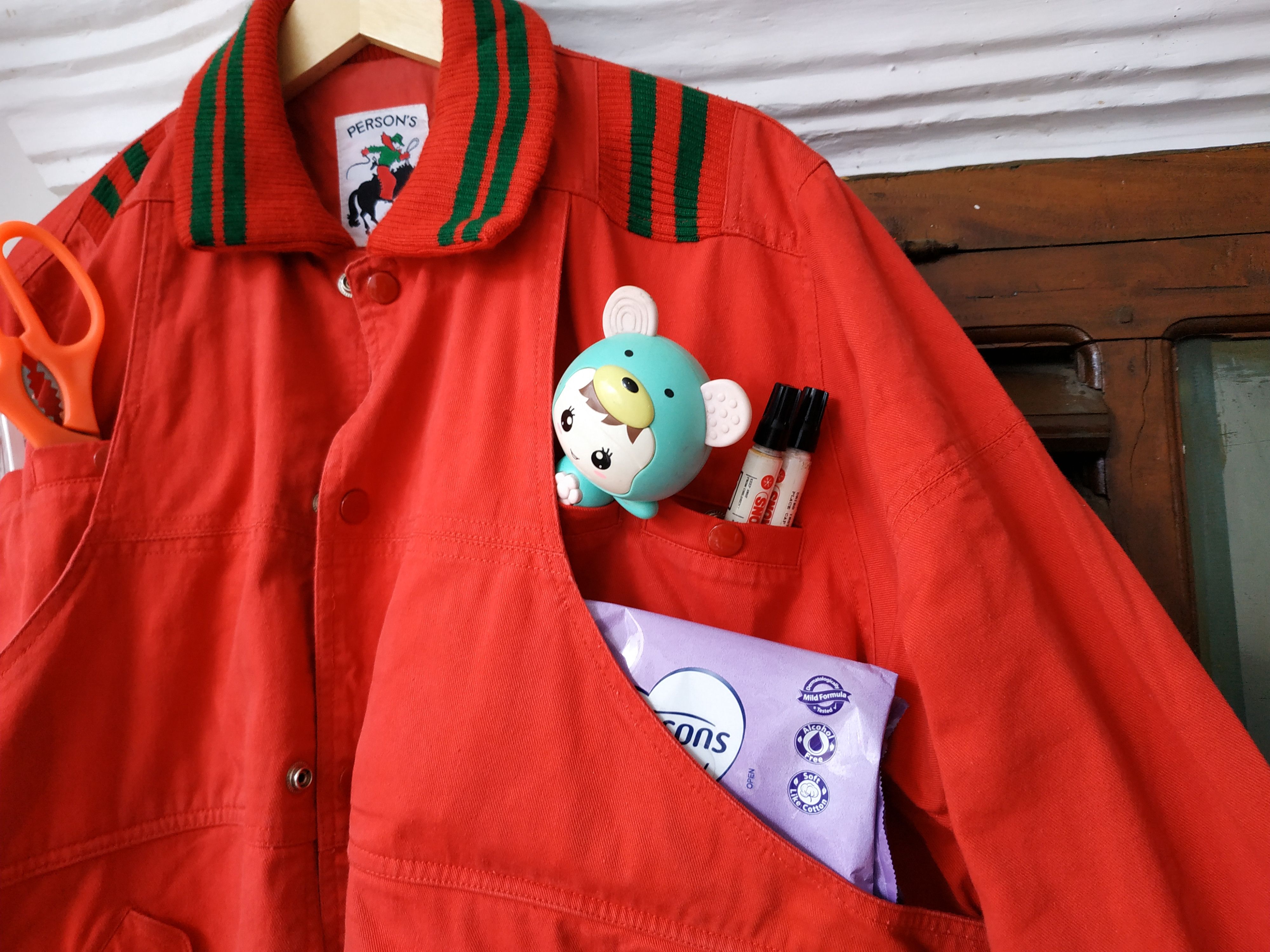 Japanese Brand Rare design Vintage Person spell out Bomber Jacket Size US M / EU 48-50 / 2 - 17 Thumbnail