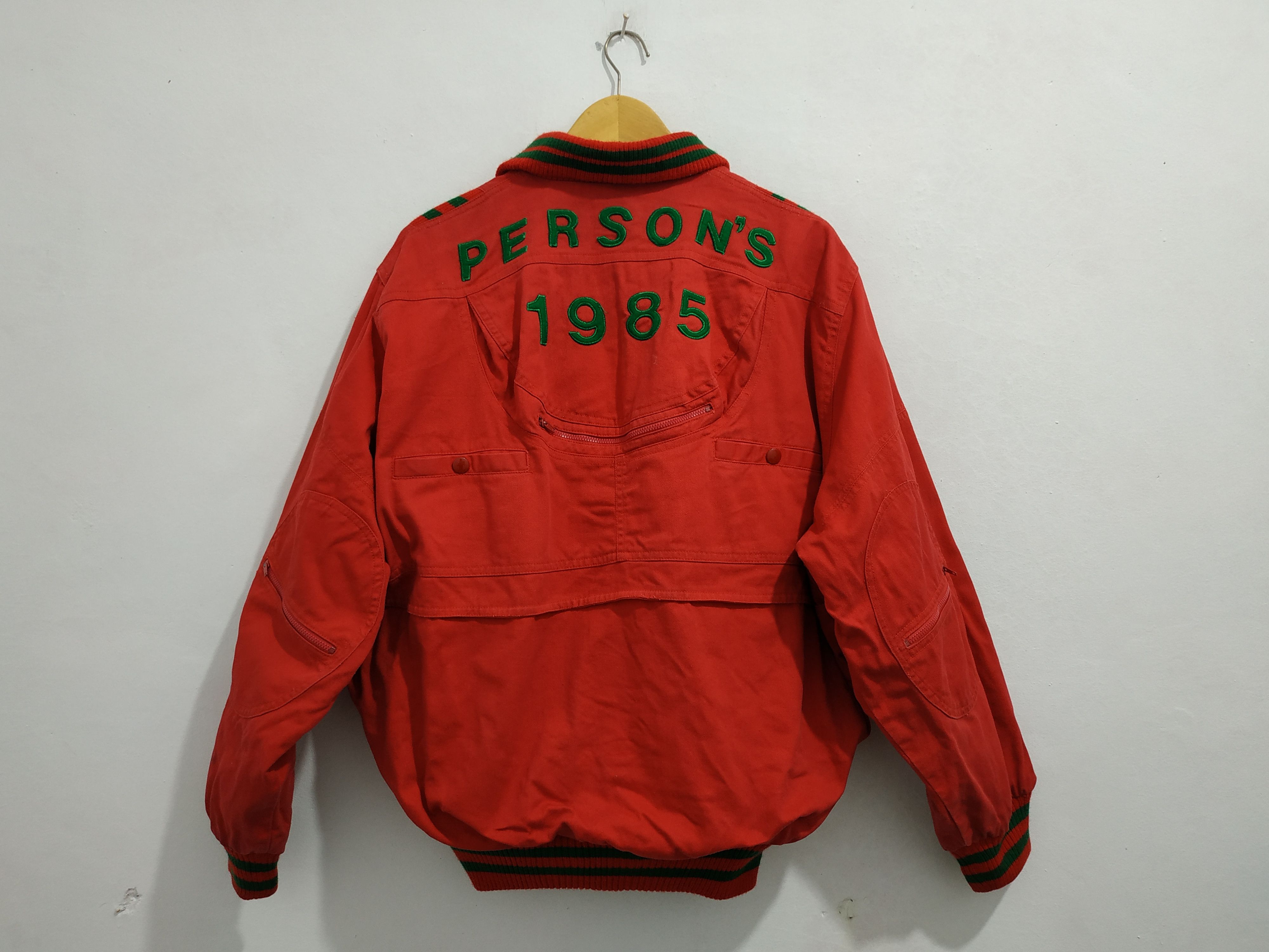 Japanese Brand Rare design Vintage Person spell out Bomber Jacket Size US M / EU 48-50 / 2 - 2 Thumbnail