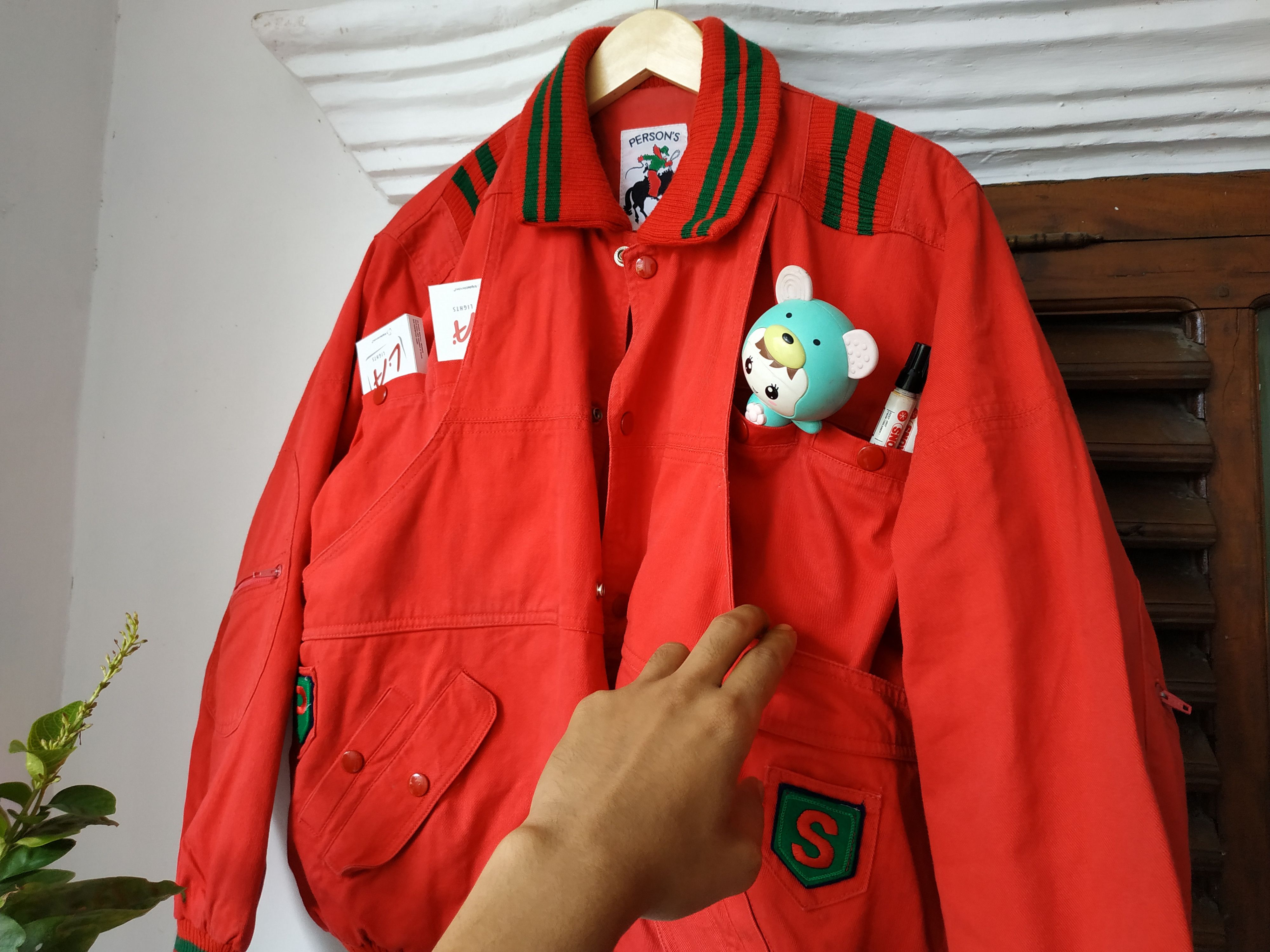 Japanese Brand Rare design Vintage Person spell out Bomber Jacket Size US M / EU 48-50 / 2 - 14 Thumbnail