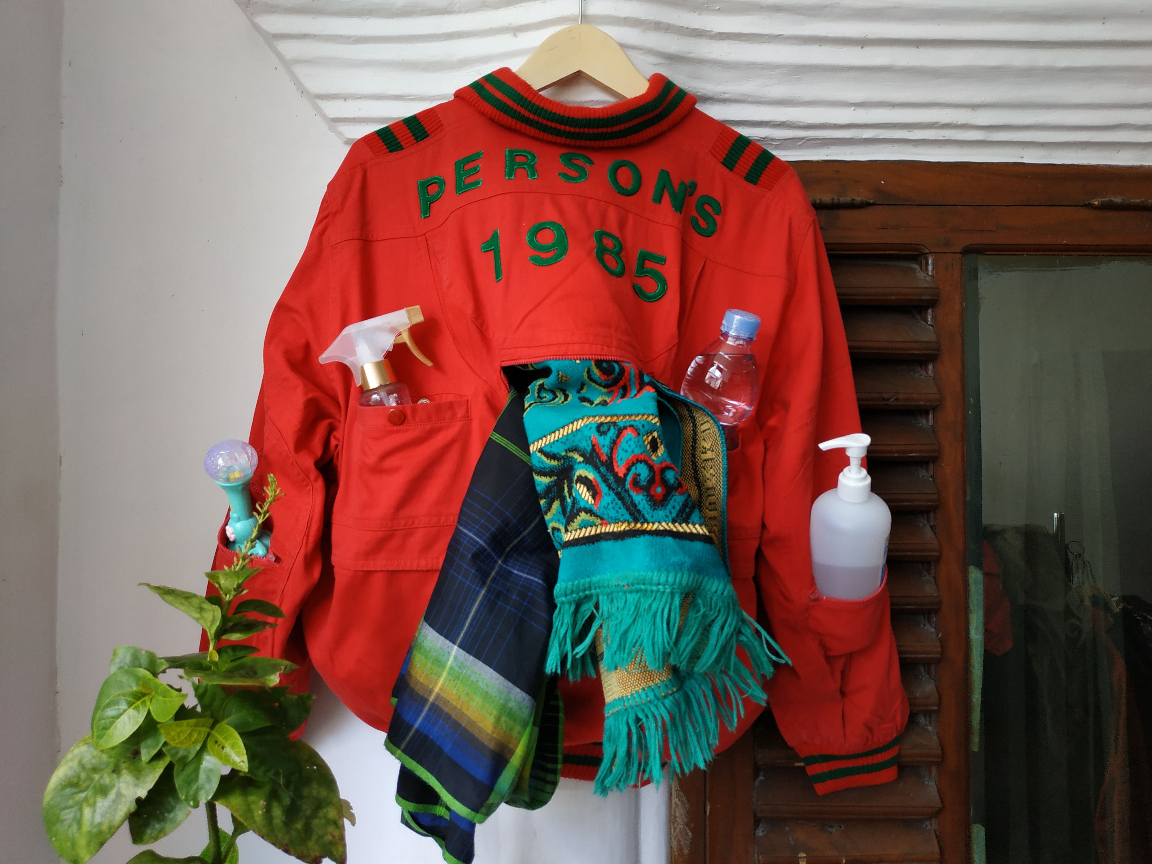 Japanese Brand Rare design Vintage Person spell out Bomber Jacket Size US M / EU 48-50 / 2 - 9 Thumbnail