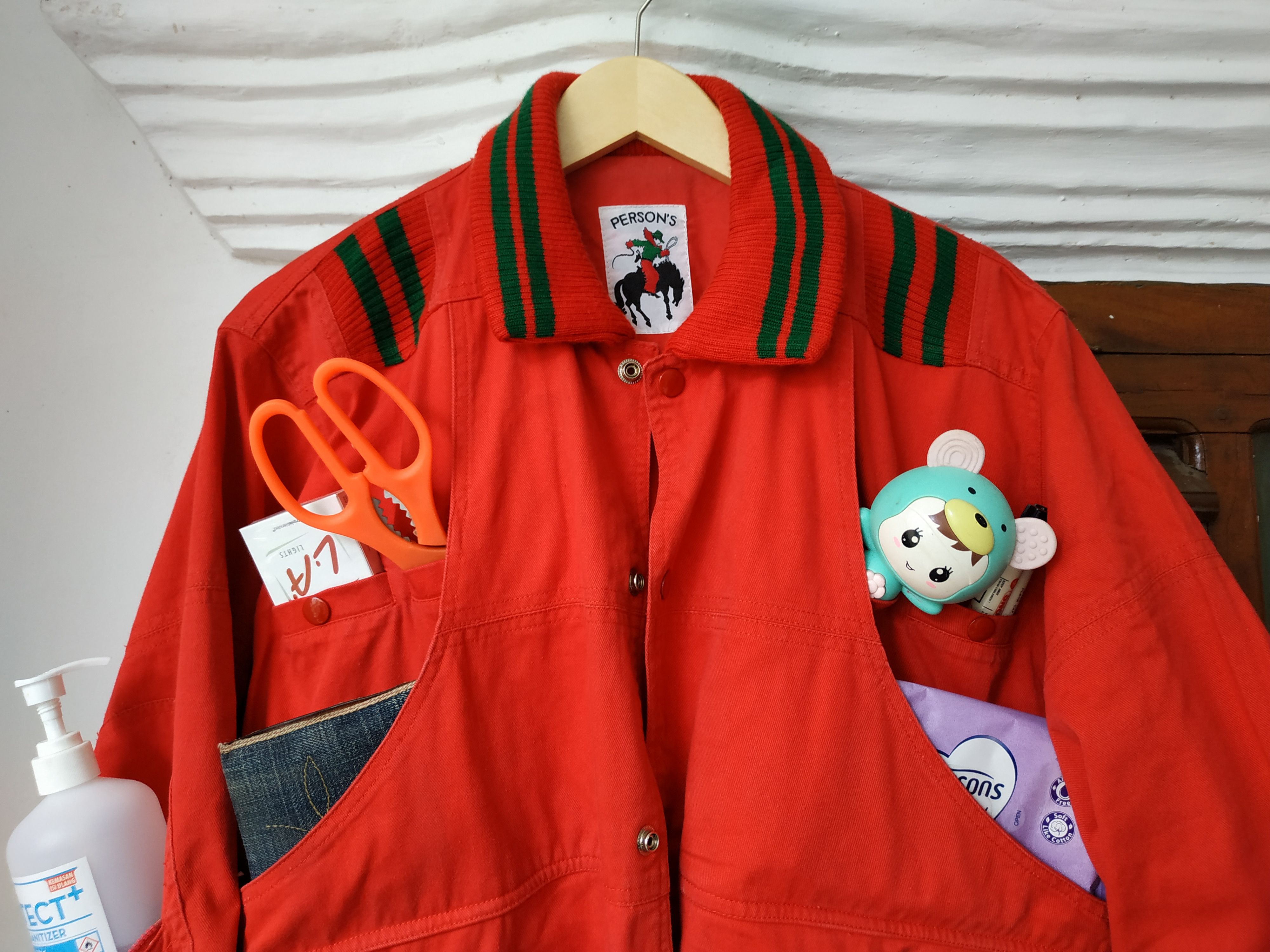 Japanese Brand Rare design Vintage Person spell out Bomber Jacket Size US M / EU 48-50 / 2 - 5 Thumbnail