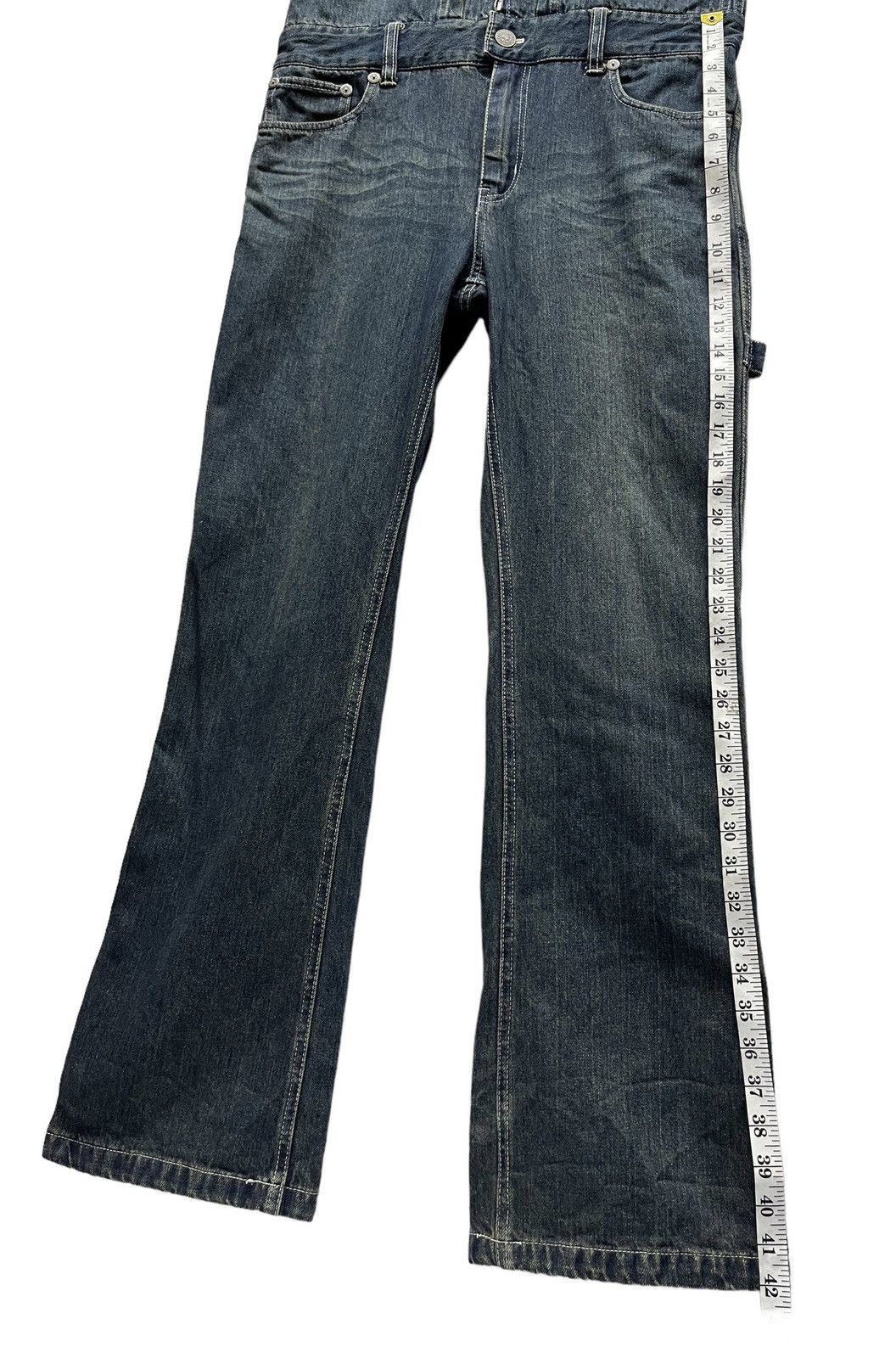Vanson Leathers 🔥VANSON Bikers Carpenter Flare Slim Fit Denim Coverall Size US 31 - 20 Thumbnail