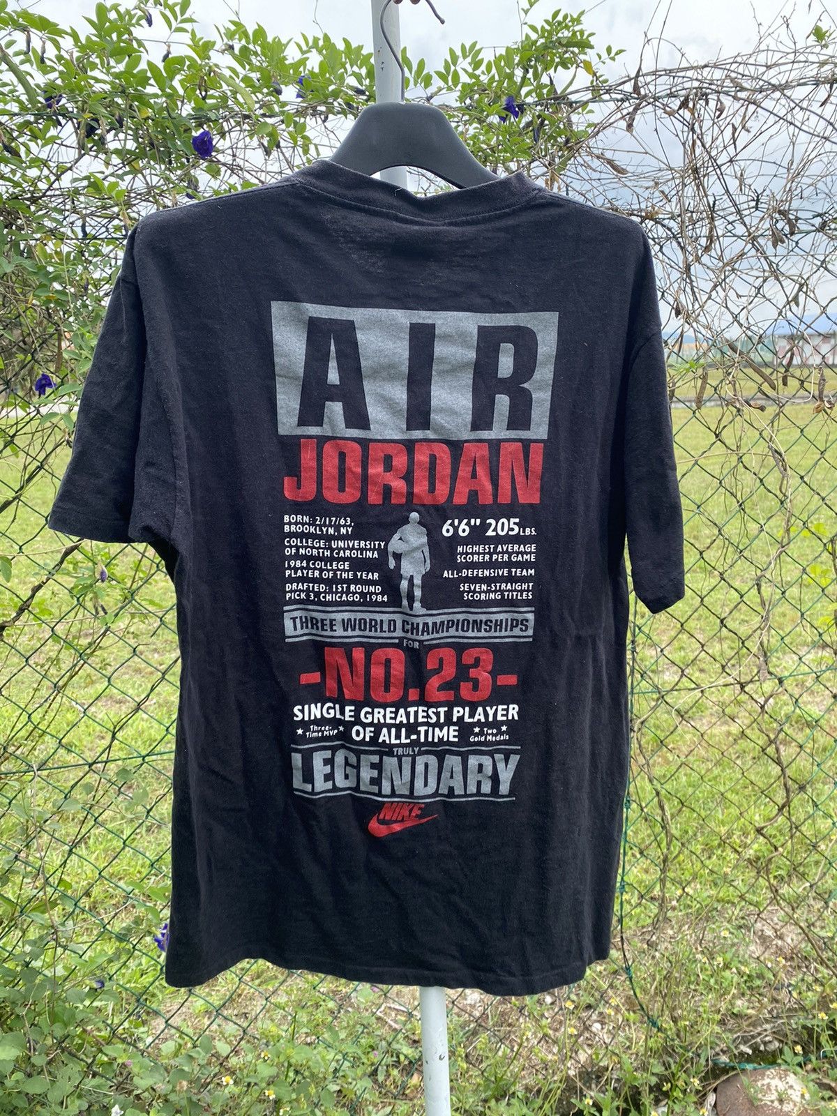 Nike Vintage Nike Air Jordan 23 Legendary Tee Made in USA Size US L / EU 52-54 / 3 - 1 Thumbnail