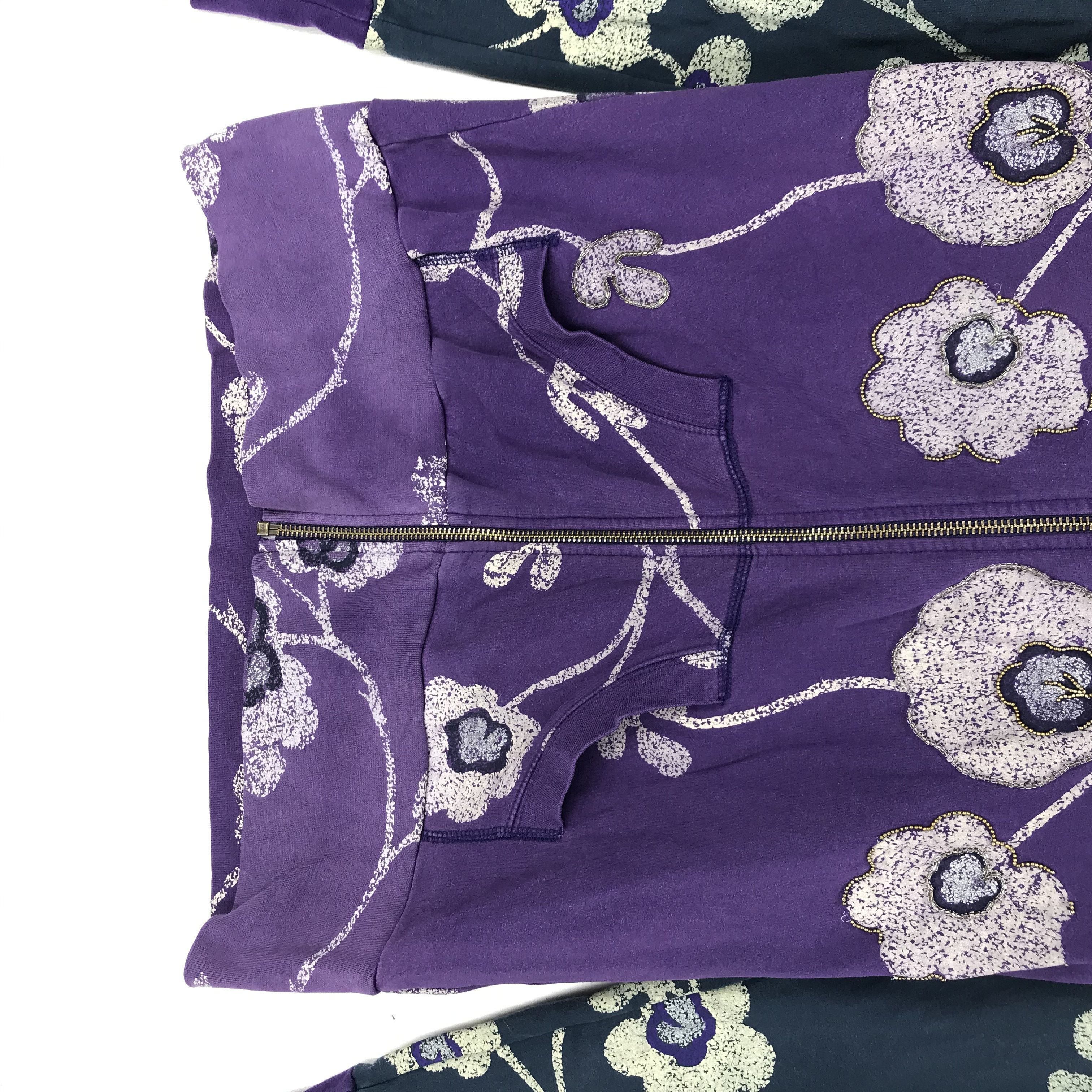 Replay Replay Flower Design Hoodies #2812-108 Size S / US 4 / IT 40 - 3 Thumbnail