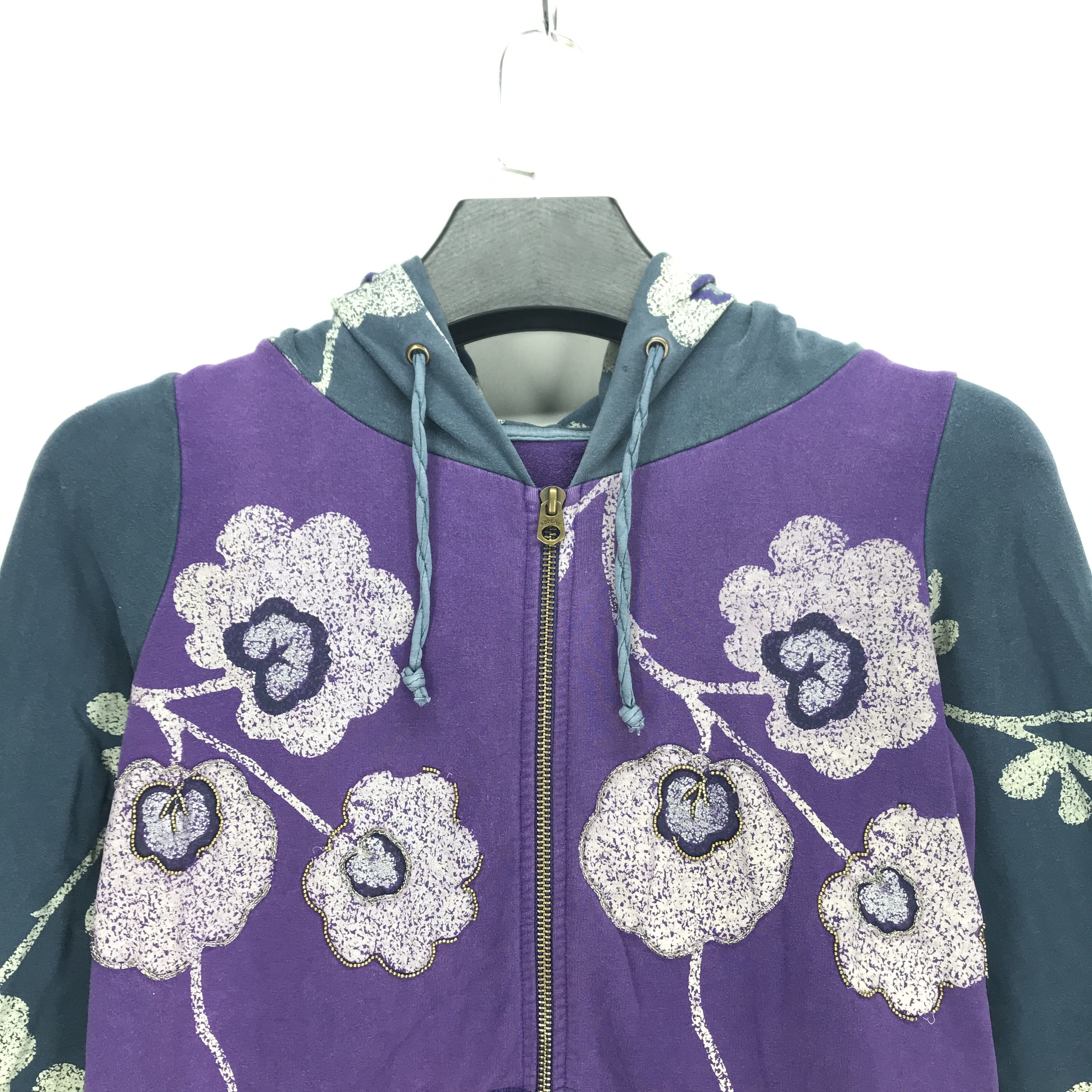 Replay Replay Flower Design Hoodies #2812-108 Size S / US 4 / IT 40 - 2 Thumbnail