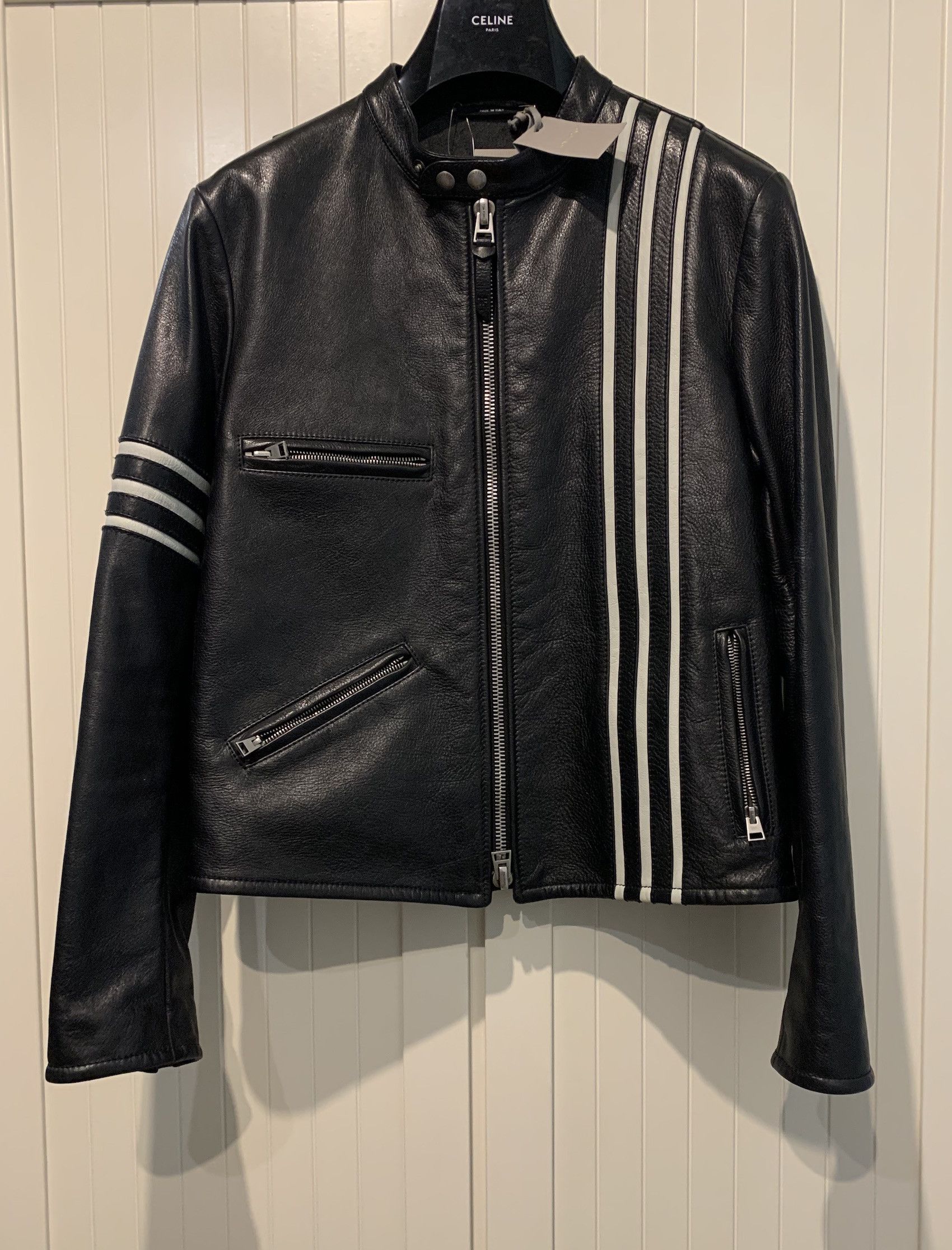 image of Tom Ford Ss'16 Biker Jacket In Black Leather, Men's (Size Medium)