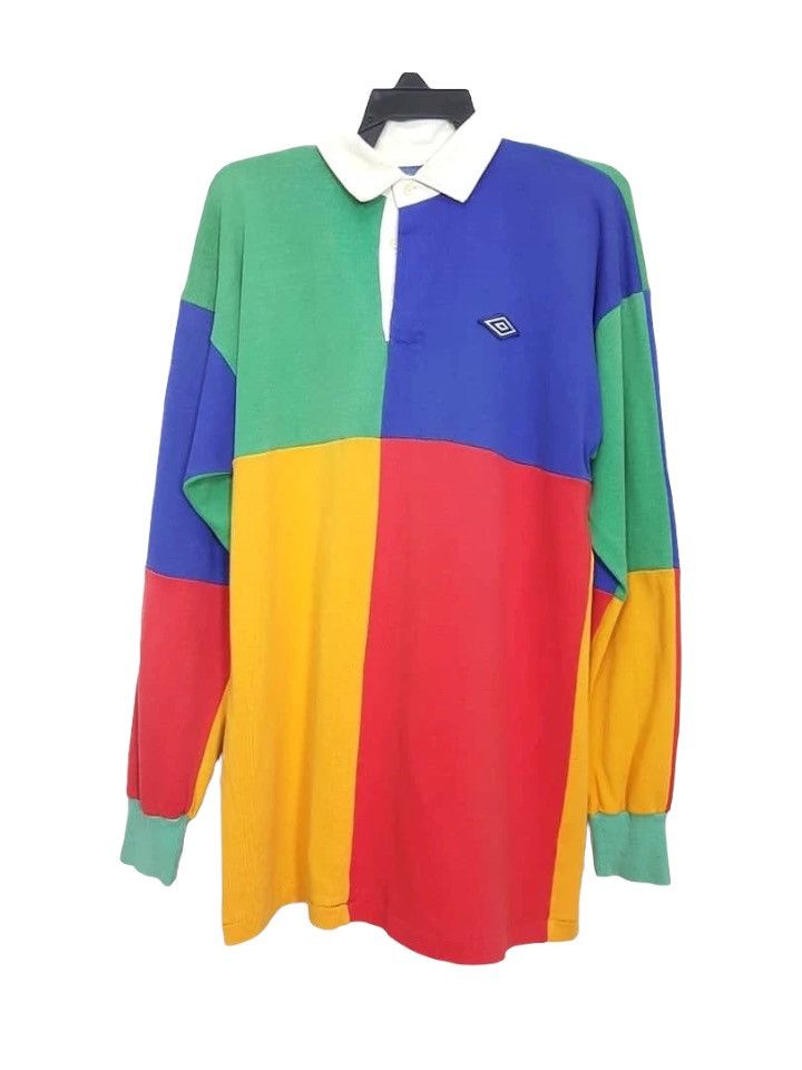 Umbro × Vintage Vintage UMBRO Color Block Rugby Sportswear MADE IN ...