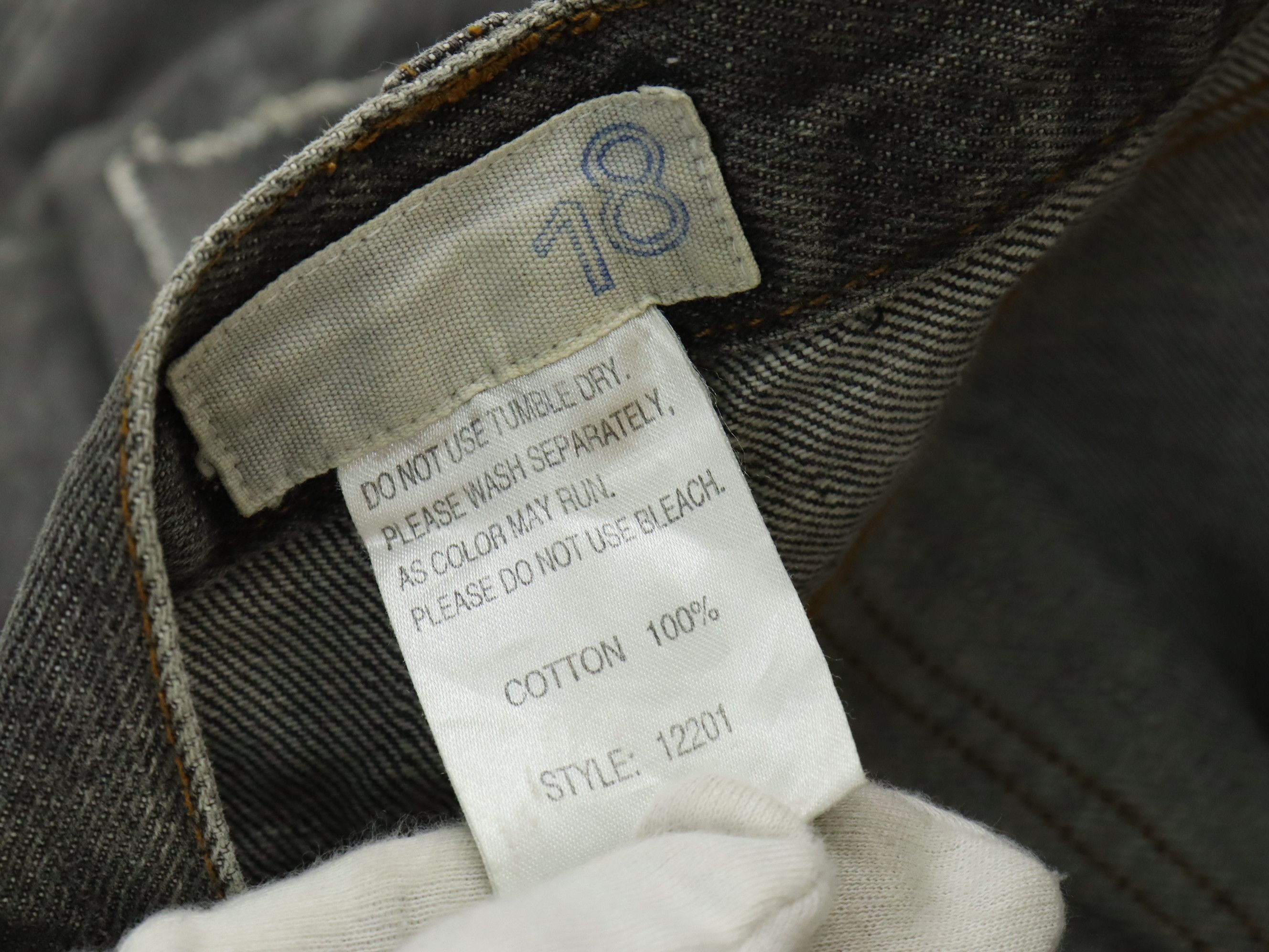 Designer Scattered Paint Patchwork Boro Sashiko Inspired Jeans Pants Size US 32 / EU 48 - 15 Thumbnail