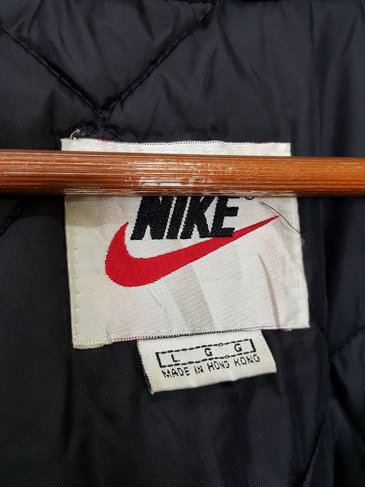 Nike × Vintage NIKE Quilted Puffer Velvet Collar Quarter Zipper Jacket Size US L / EU 52-54 / 3 - 12 Thumbnail