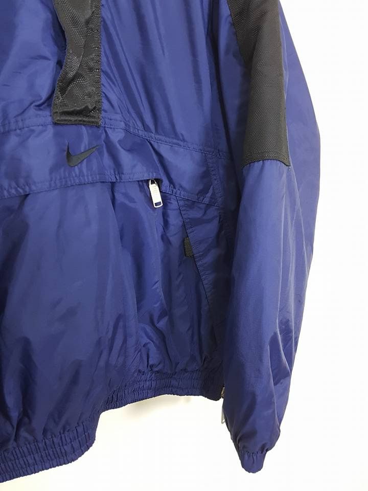 Nike × Vintage NIKE Quilted Puffer Velvet Collar Quarter Zipper Jacket Size US L / EU 52-54 / 3 - 8 Thumbnail