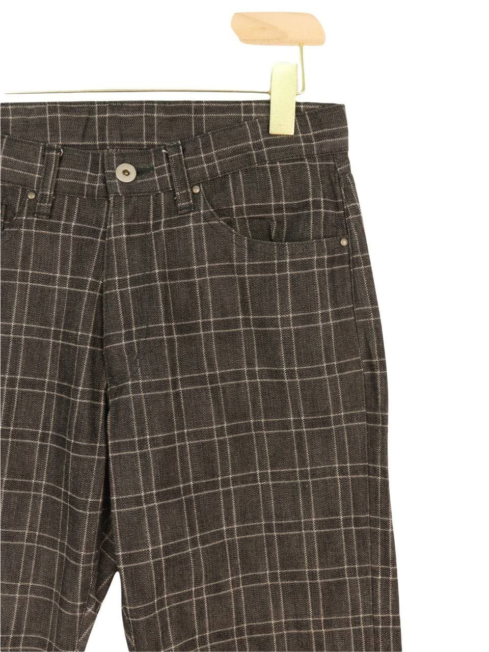 Melrose Japanese Brand MELROSE Black and White Plaid Ankle Pants Size US 29 - 2 Thumbnail