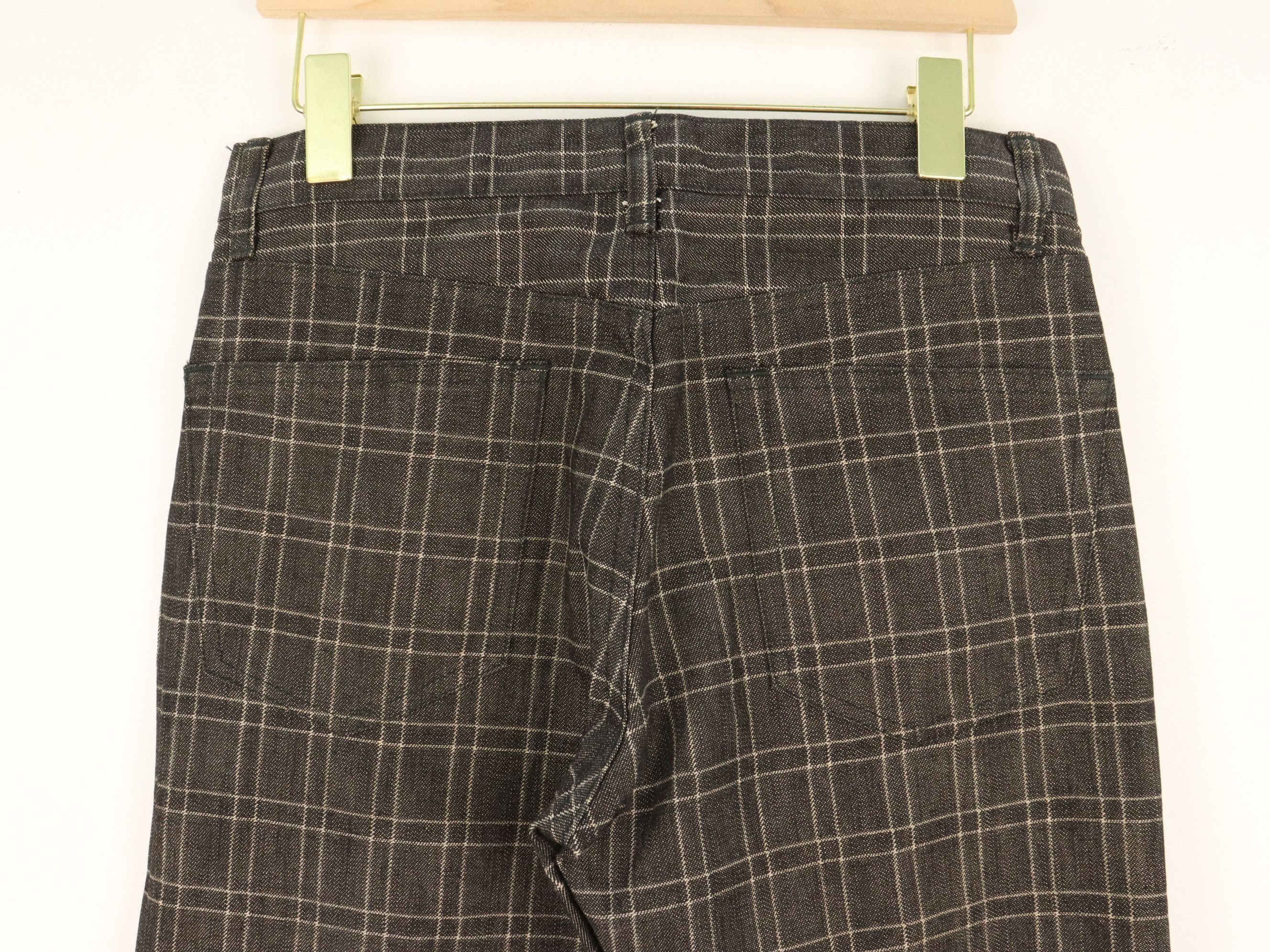 Melrose Japanese Brand MELROSE Black and White Plaid Ankle Pants Size US 29 - 6 Thumbnail