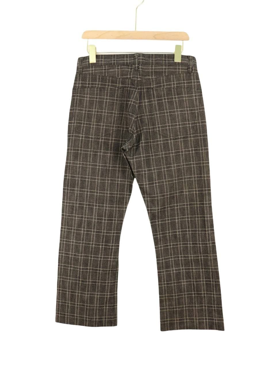 Melrose Japanese Brand MELROSE Black and White Plaid Ankle Pants Size US 29 - 3 Thumbnail