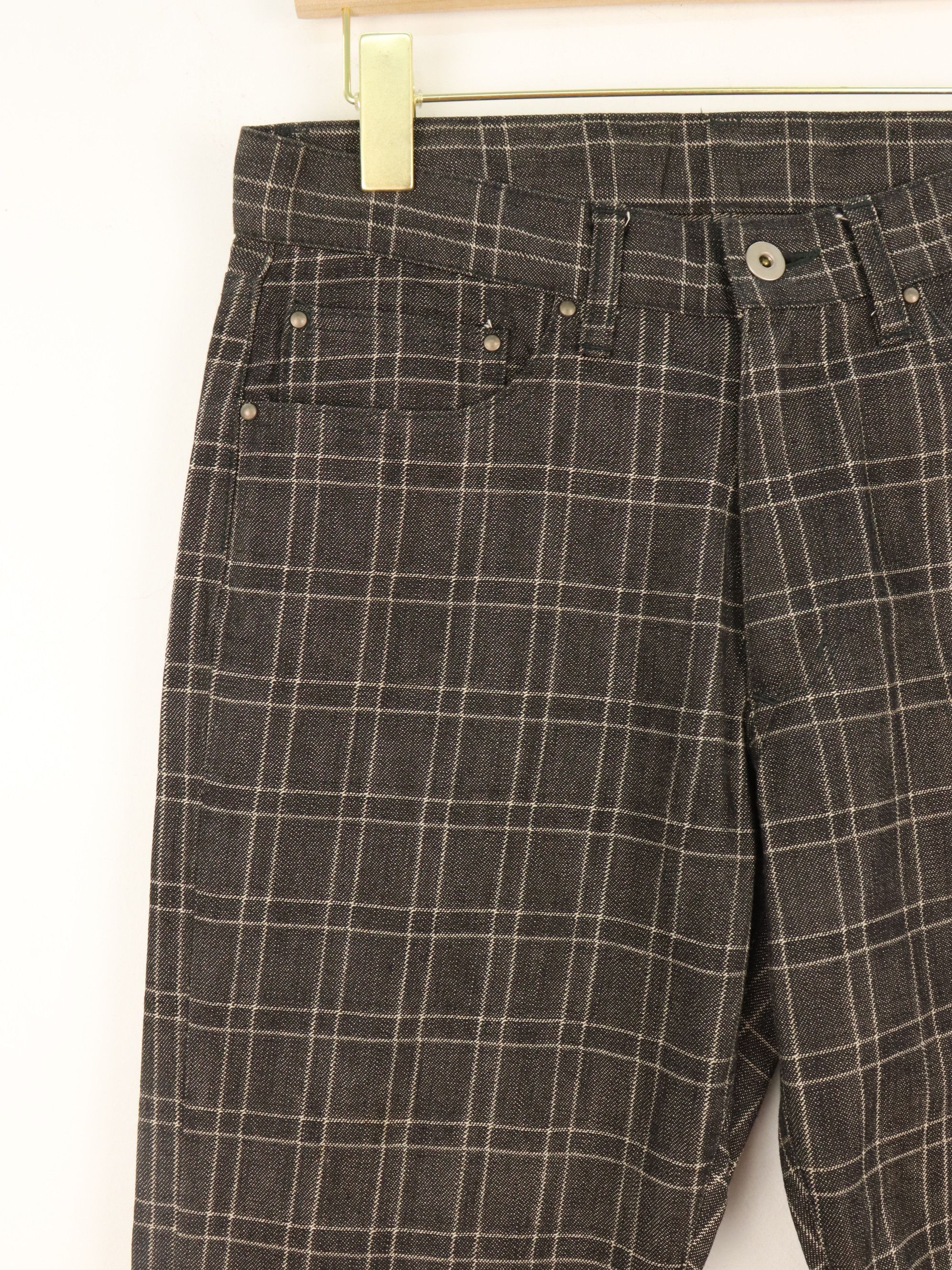 Melrose Japanese Brand MELROSE Black and White Plaid Ankle Pants Size US 29 - 4 Thumbnail