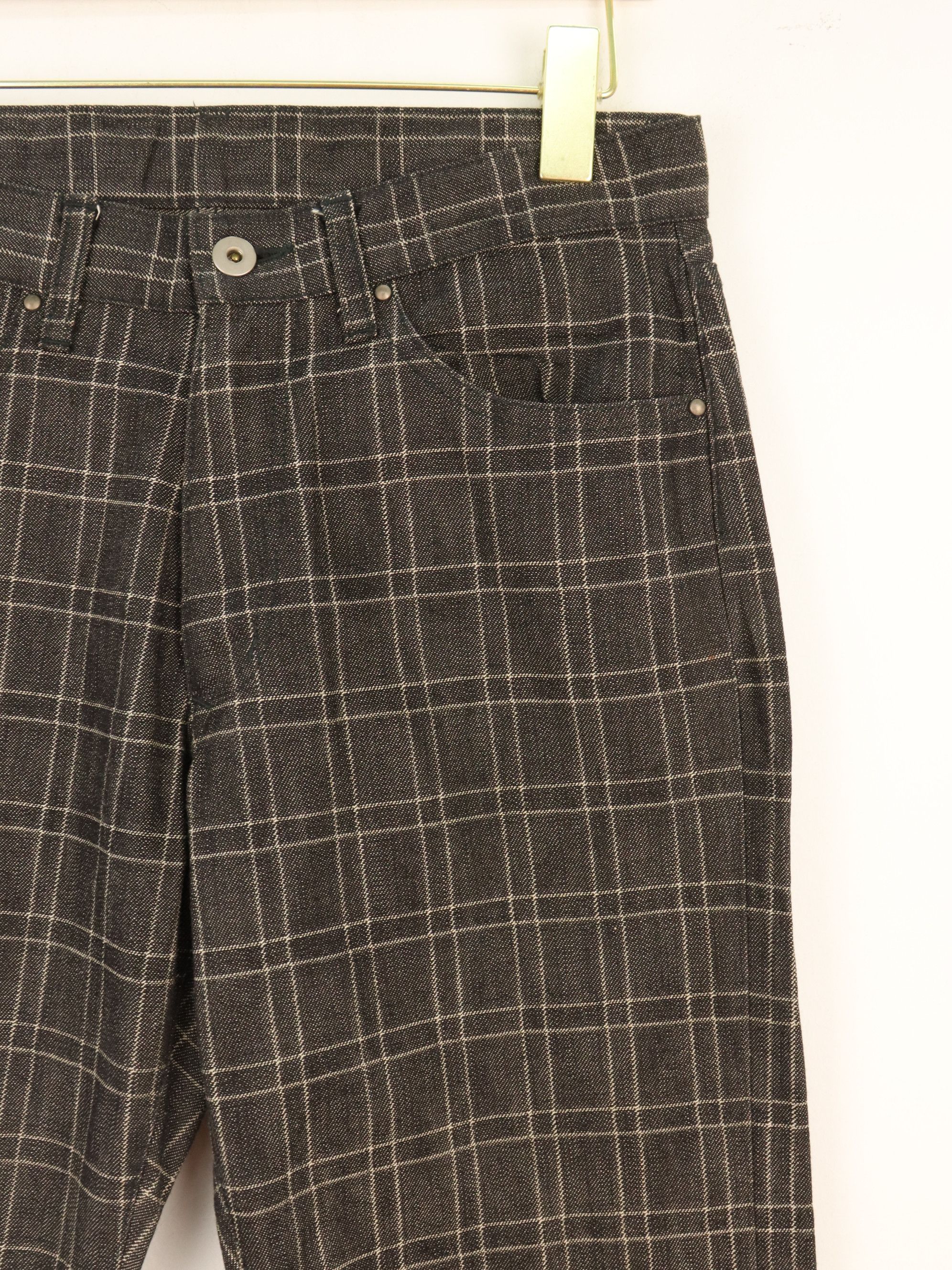 Melrose Japanese Brand MELROSE Black and White Plaid Ankle Pants Size US 29 - 5 Thumbnail