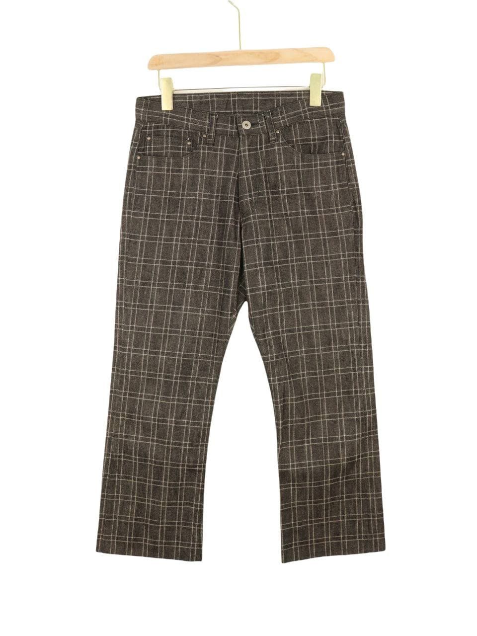 Melrose Japanese Brand MELROSE Black and White Plaid Ankle Pants Size US 29 - 1 Thumbnail