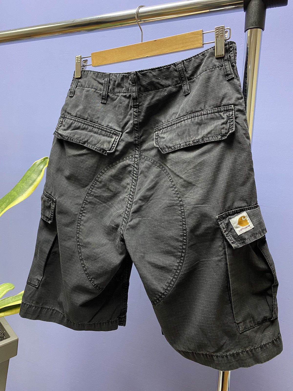 Carhartt × Vintage Carhartt Сanvas Faded Cargo Shorts Vintage Loose Baggy Size US 28 / EU 44 - 19 Thumbnail