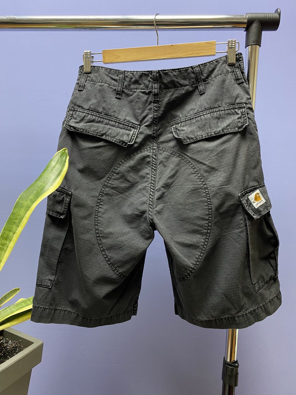 Carhartt × Vintage Carhartt Сanvas Faded Cargo Shorts Vintage Loose Baggy Size US 28 / EU 44 - 18 Thumbnail