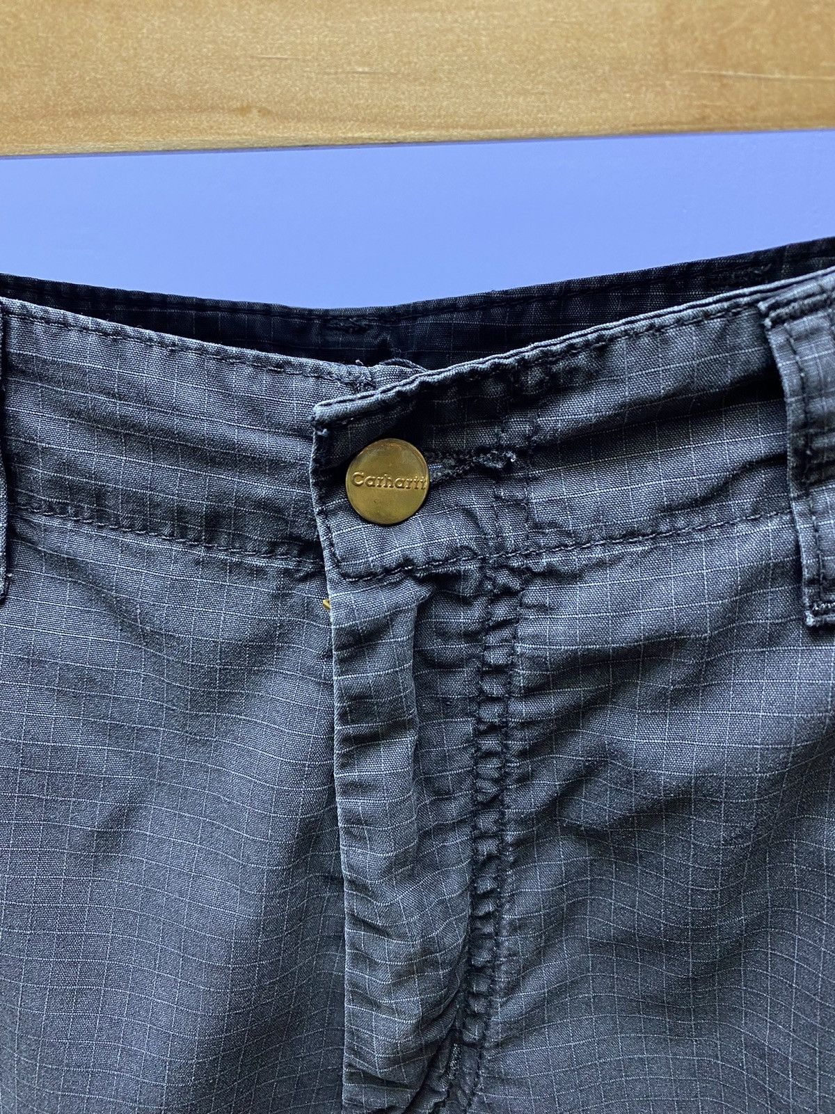 Carhartt × Vintage Carhartt Сanvas Faded Cargo Shorts Vintage Loose Baggy Size US 28 / EU 44 - 9 Thumbnail