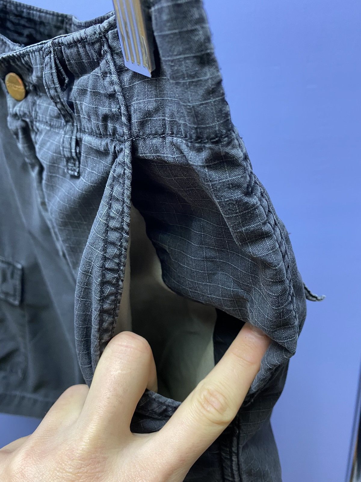 Carhartt × Vintage Carhartt Сanvas Faded Cargo Shorts Vintage Loose Baggy Size US 28 / EU 44 - 12 Thumbnail