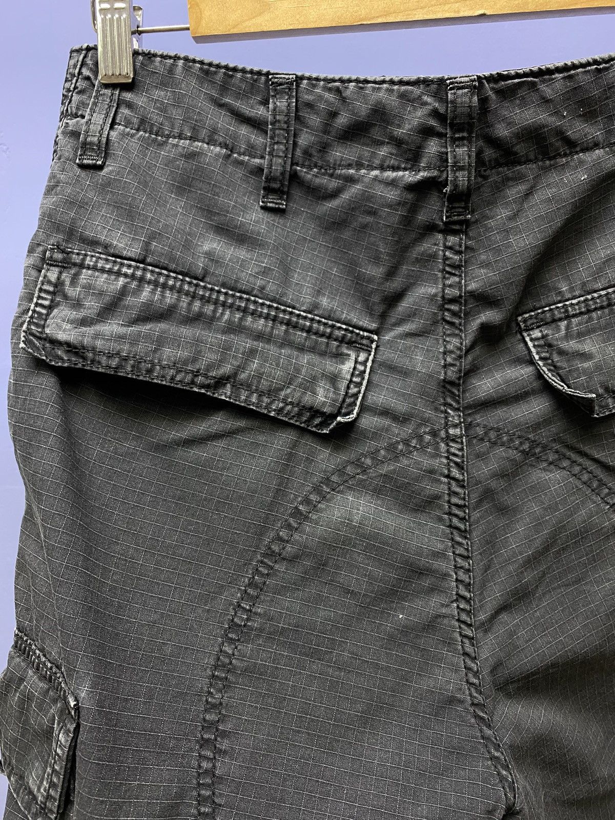 Carhartt × Vintage Carhartt Сanvas Faded Cargo Shorts Vintage Loose Baggy Size US 28 / EU 44 - 16 Thumbnail