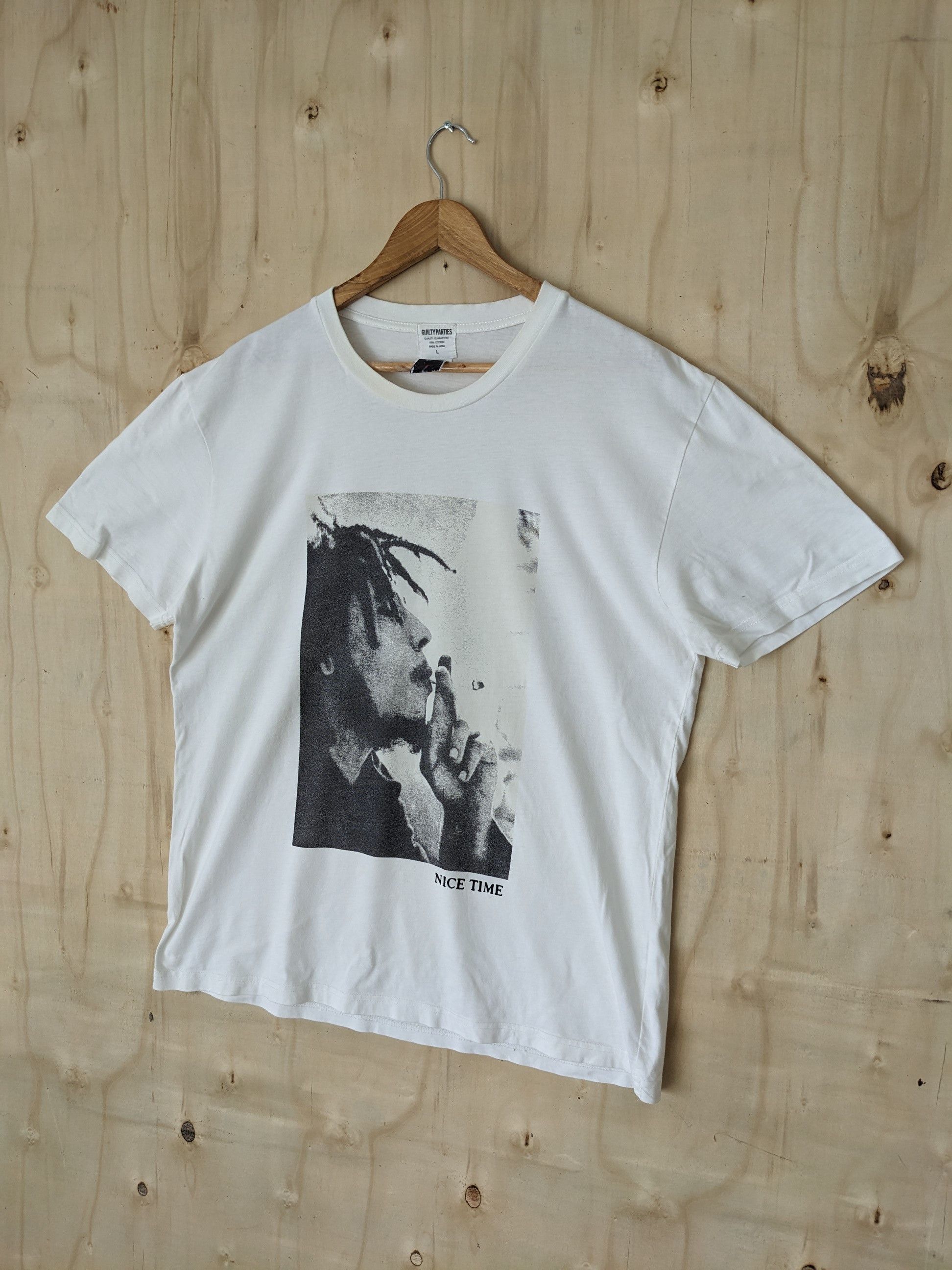 Vintage × Wacko Maria × Zion Rootswear Guilty Parties Zion Rootswear Bob Marley Tee Made In Japan Size US M / EU 48-50 / 2 - 2 Thumbnail