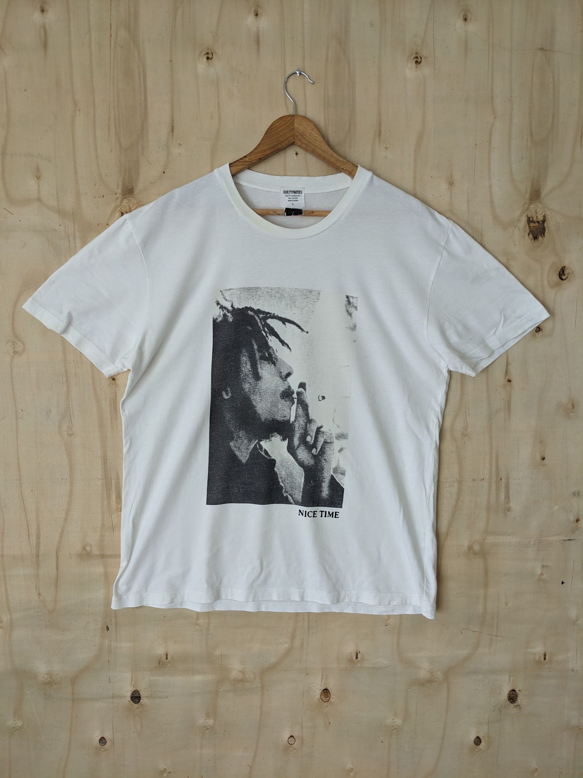 Vintage × Wacko Maria × Zion Rootswear Guilty Parties Zion Rootswear Bob Marley Tee Made In Japan Size US M / EU 48-50 / 2 - 1 Thumbnail