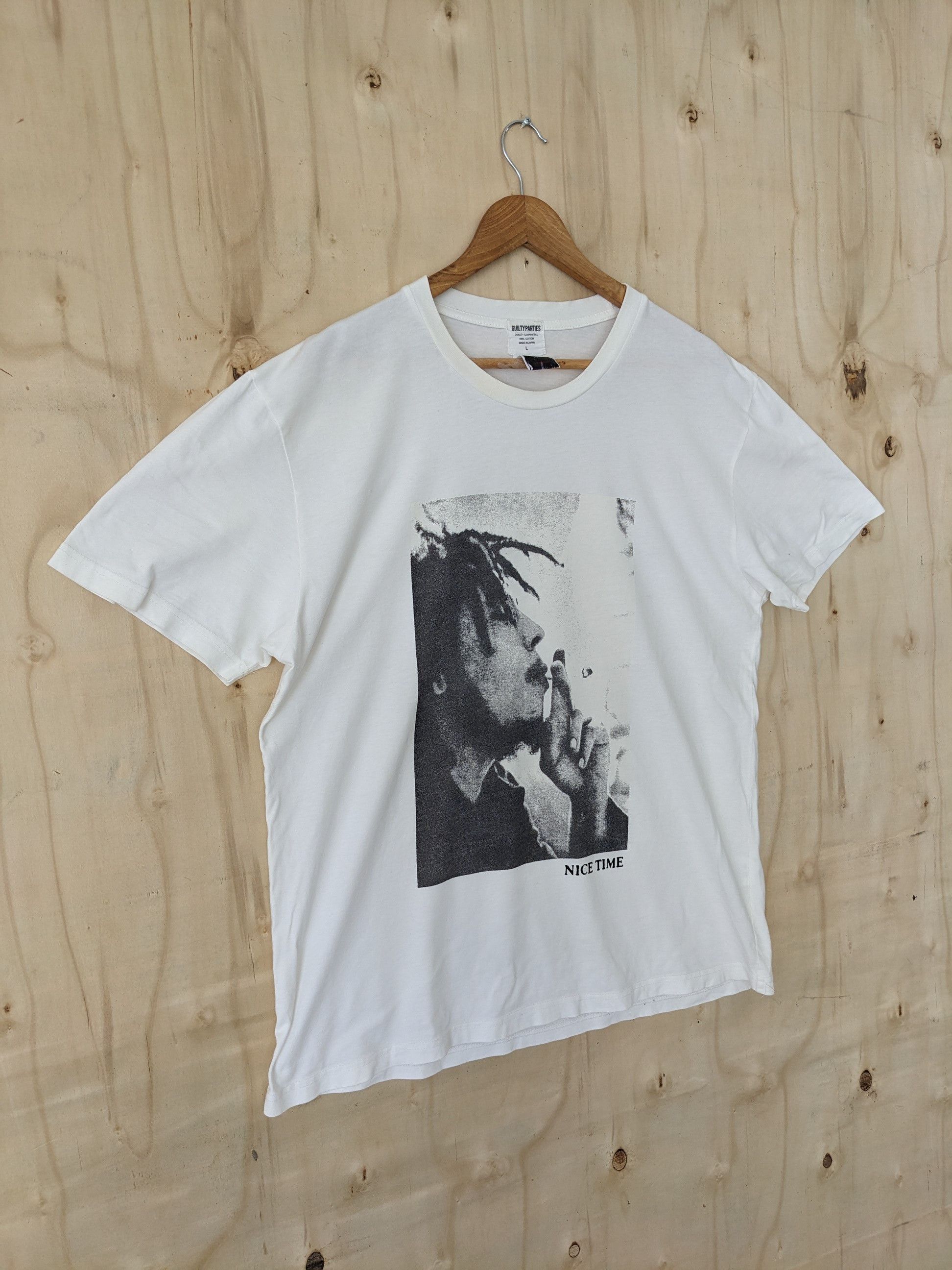 Vintage × Wacko Maria × Zion Rootswear Guilty Parties Zion Rootswear Bob Marley Tee Made In Japan Size US M / EU 48-50 / 2 - 3 Thumbnail