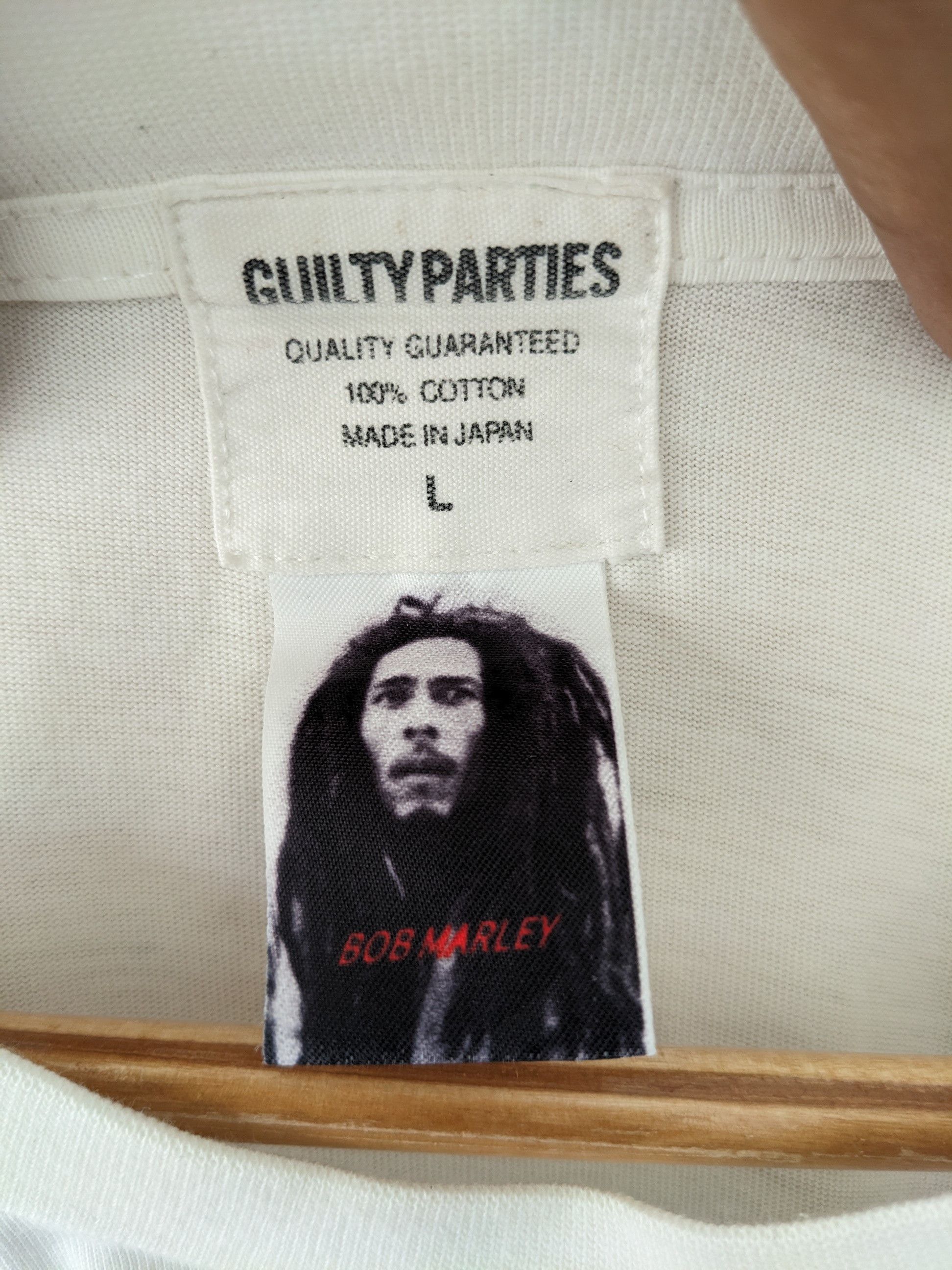 Vintage × Wacko Maria × Zion Rootswear Guilty Parties Zion Rootswear Bob Marley Tee Made In Japan Size US M / EU 48-50 / 2 - 5 Thumbnail