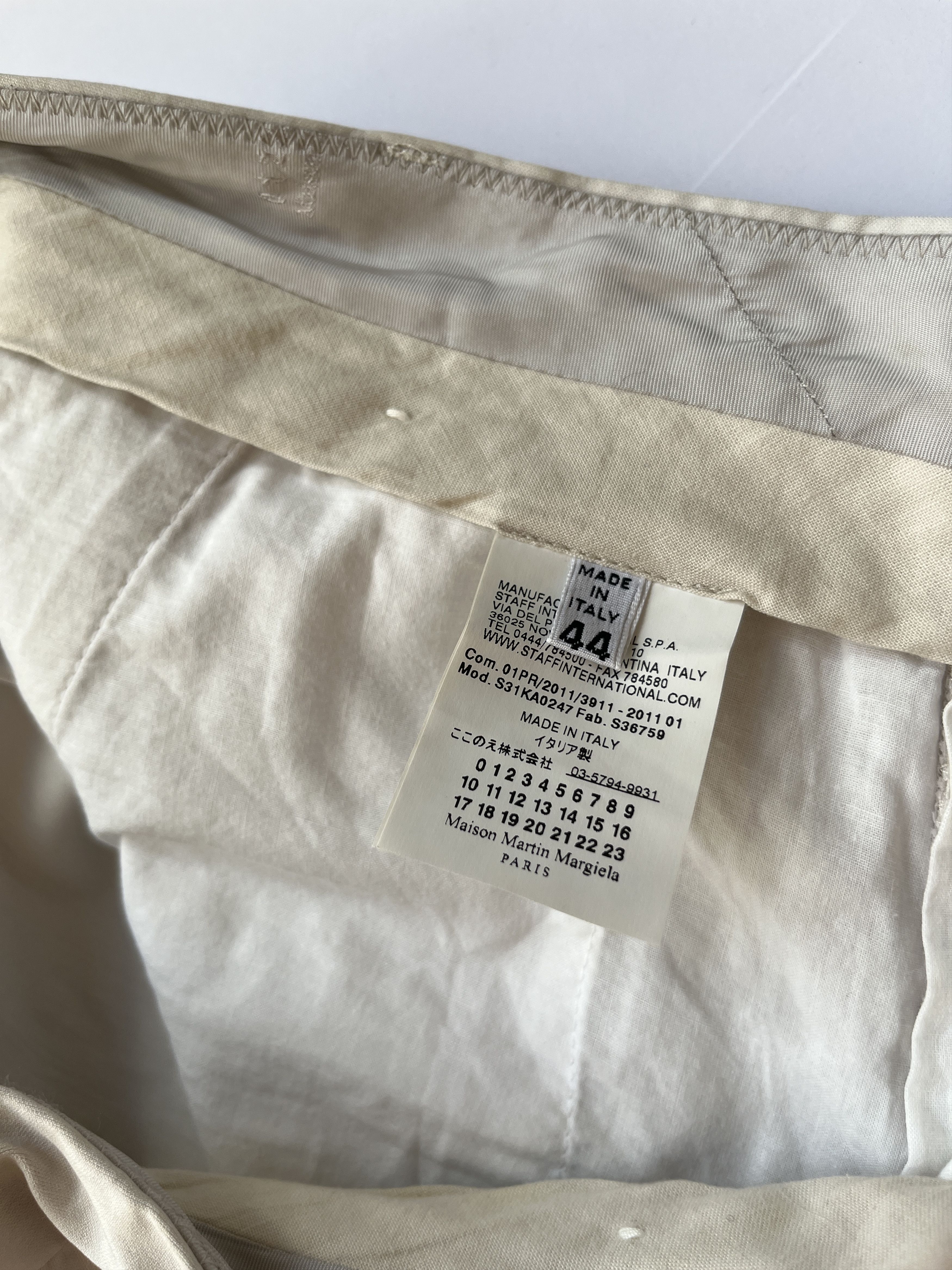 Maison Margiela ⚡️QUICK SALE⚡️2011 Maison Margiela Beige Pants Trousers Size 30" / US 8 / IT 44 - 5 Thumbnail