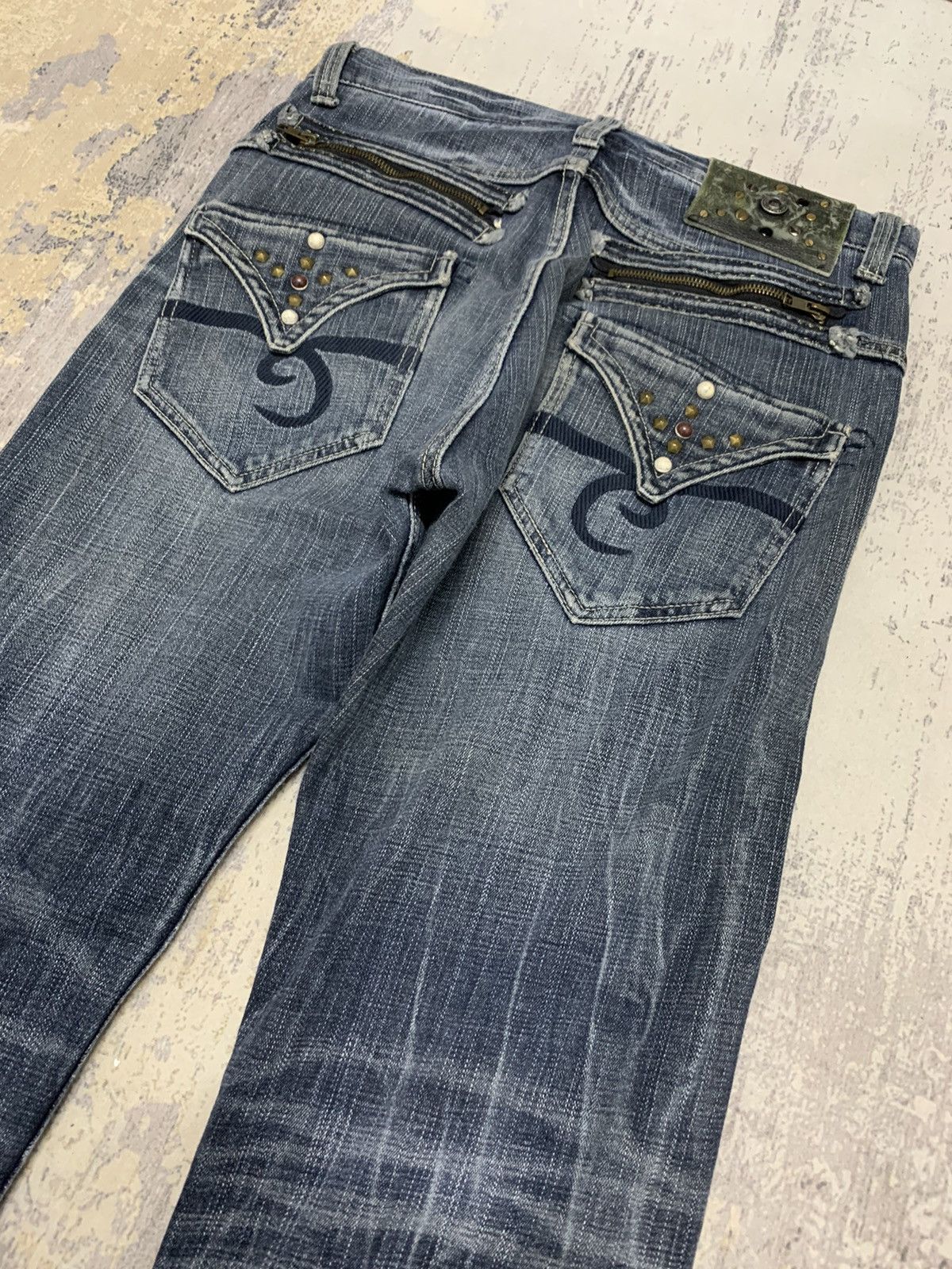 If Six Was Nine Japanese Brand Oririn Studded Streetwear Jeans 32x32 Size US 32 / EU 48 - 12 Thumbnail