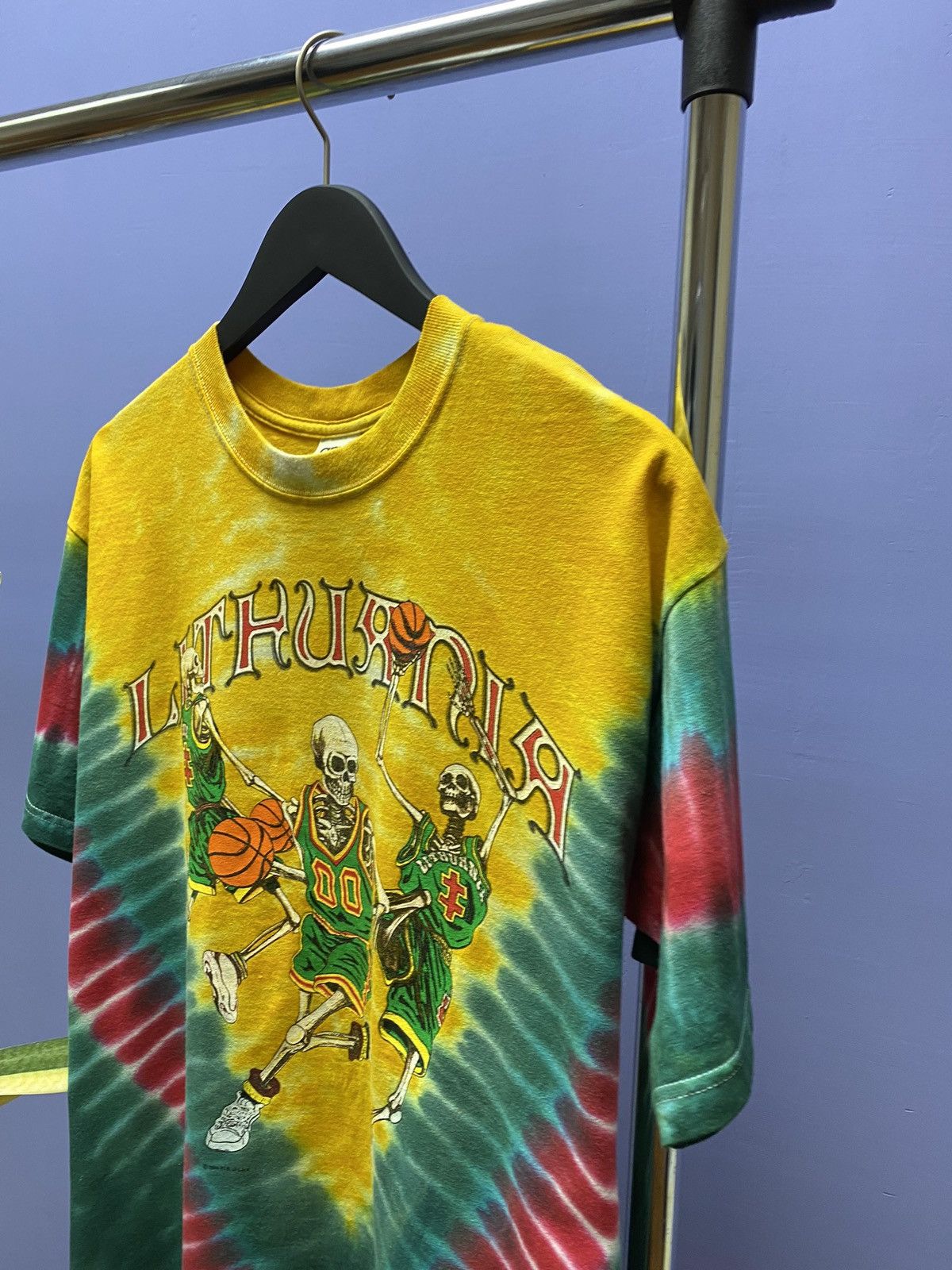 Grateful Dead × Vintage Grateful Dead X Lithuania BasketBall Tie Dye Tshirt Size US L / EU 52-54 / 3 - 3 Thumbnail