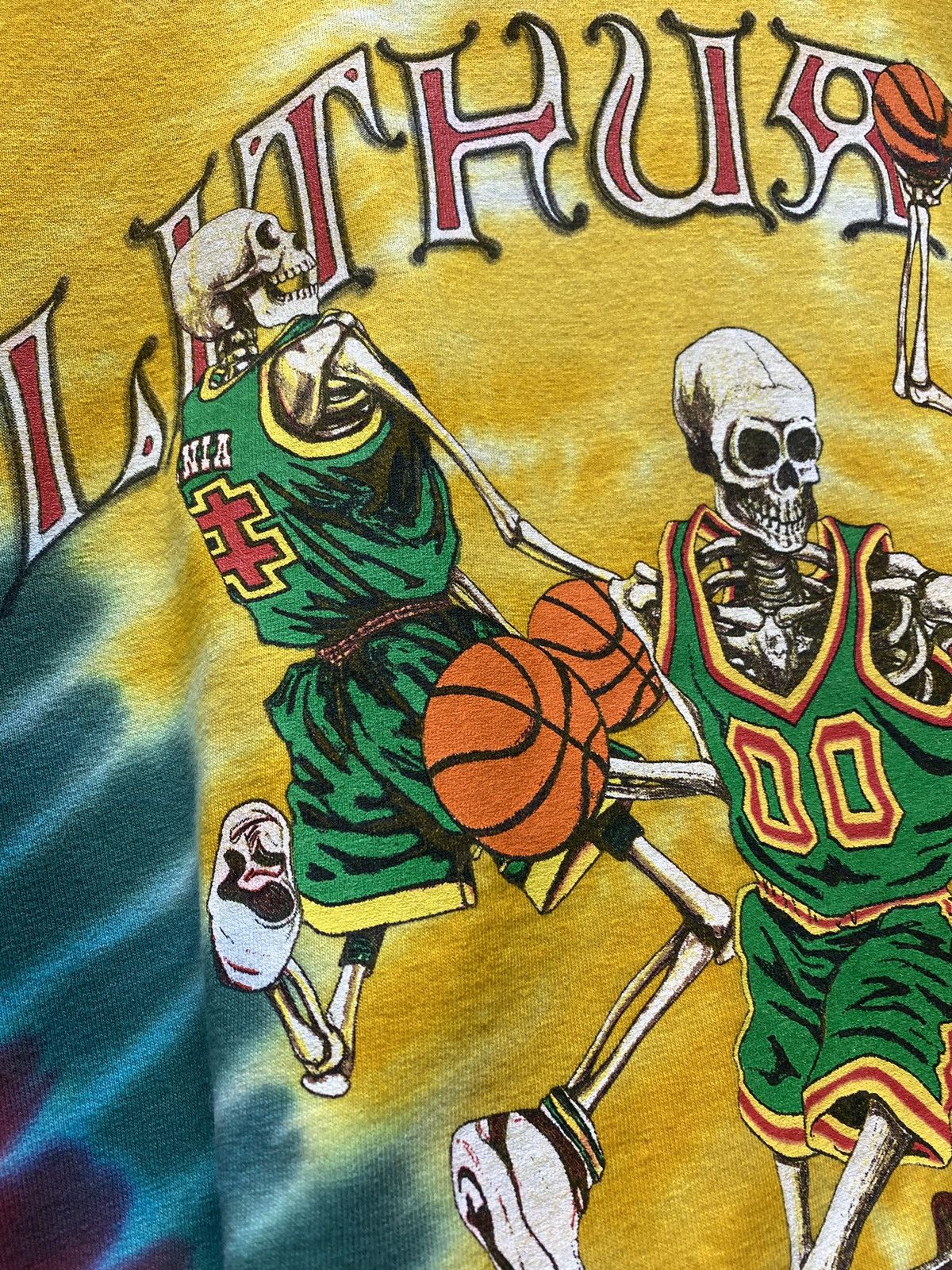 Grateful Dead × Vintage Grateful Dead X Lithuania BasketBall Tie Dye Tshirt Size US L / EU 52-54 / 3 - 8 Thumbnail