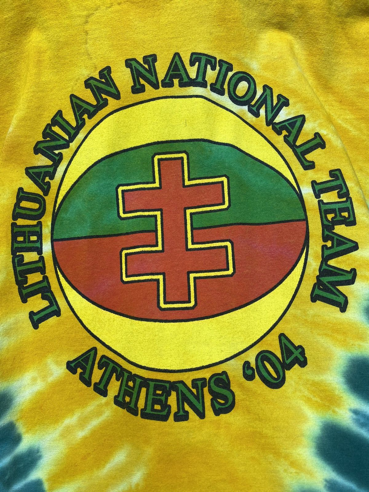 Grateful Dead × Vintage Grateful Dead X Lithuania BasketBall Tie Dye Tshirt Size US L / EU 52-54 / 3 - 19 Thumbnail