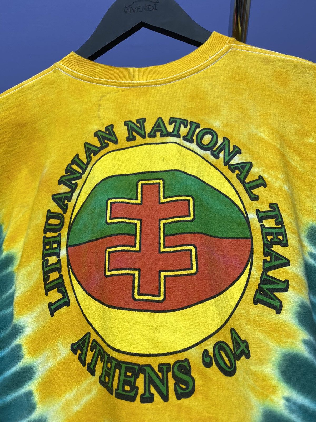 Grateful Dead × Vintage Grateful Dead X Lithuania BasketBall Tie Dye Tshirt Size US L / EU 52-54 / 3 - 20 Thumbnail