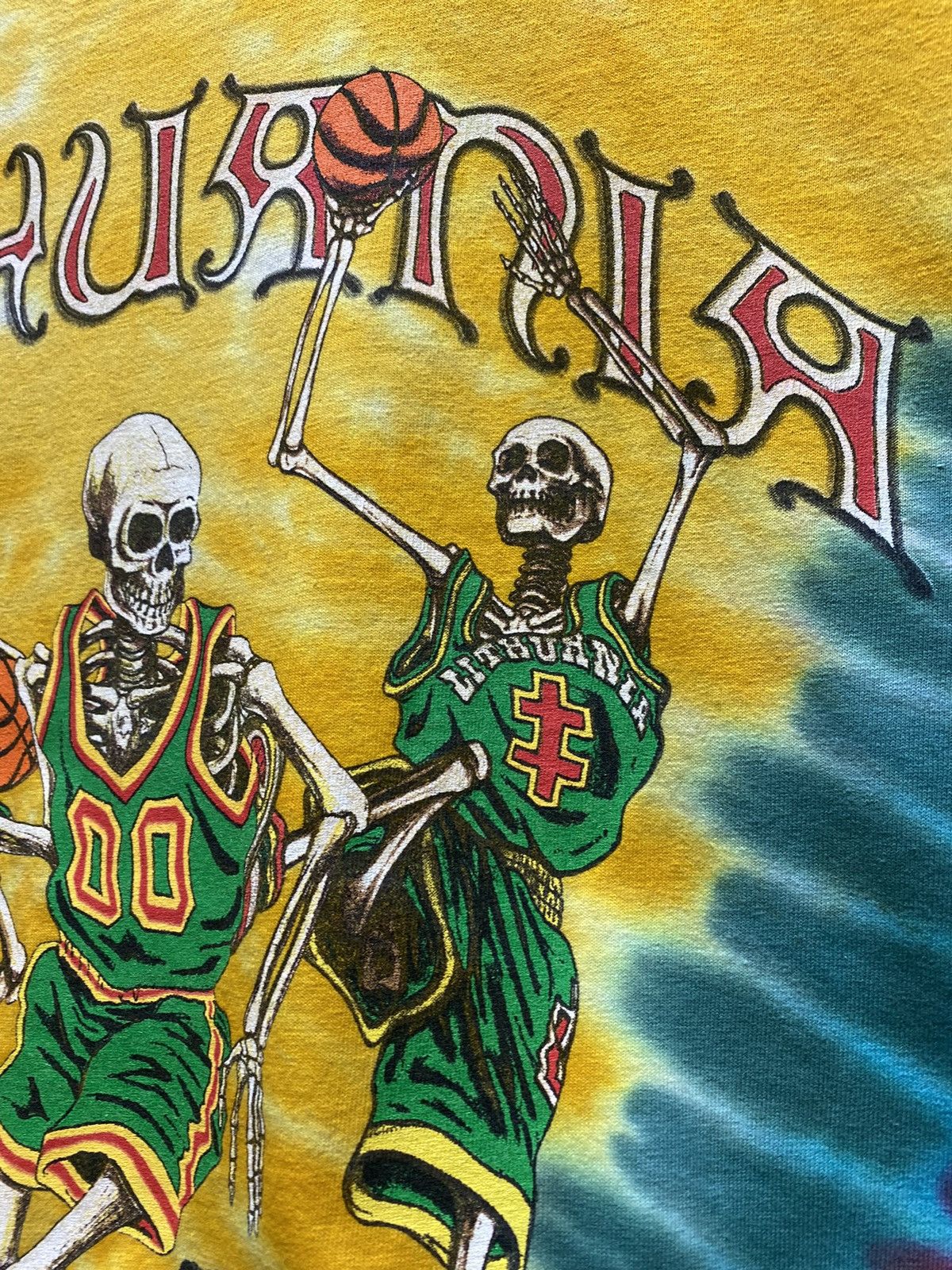 Grateful Dead × Vintage Grateful Dead X Lithuania BasketBall Tie Dye Tshirt Size US L / EU 52-54 / 3 - 9 Thumbnail