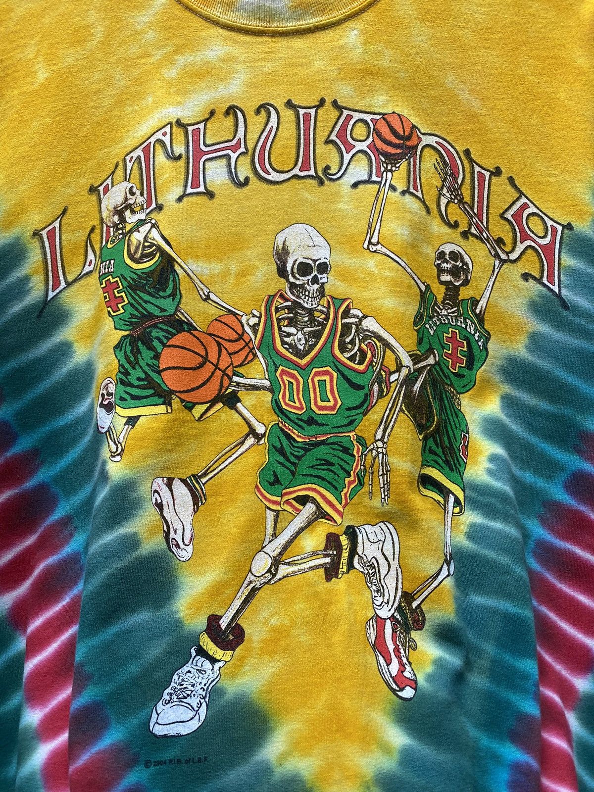 Grateful Dead × Vintage Grateful Dead X Lithuania BasketBall Tie Dye Tshirt Size US L / EU 52-54 / 3 - 6 Thumbnail