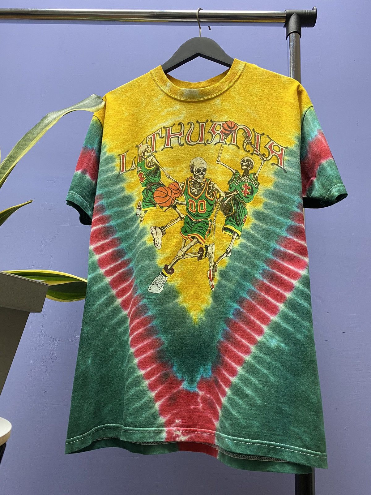 Grateful Dead × Vintage Grateful Dead X Lithuania BasketBall Tie Dye Tshirt Size US L / EU 52-54 / 3 - 21 Thumbnail